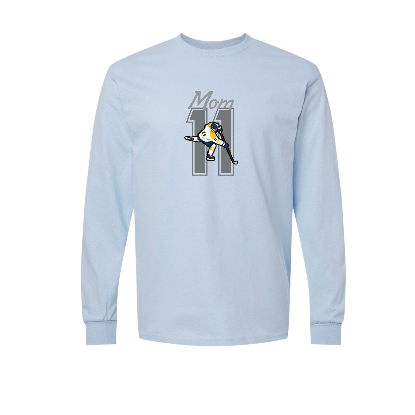 Long Sleeve Tee — Mothers Day Shirsey in Light Blue