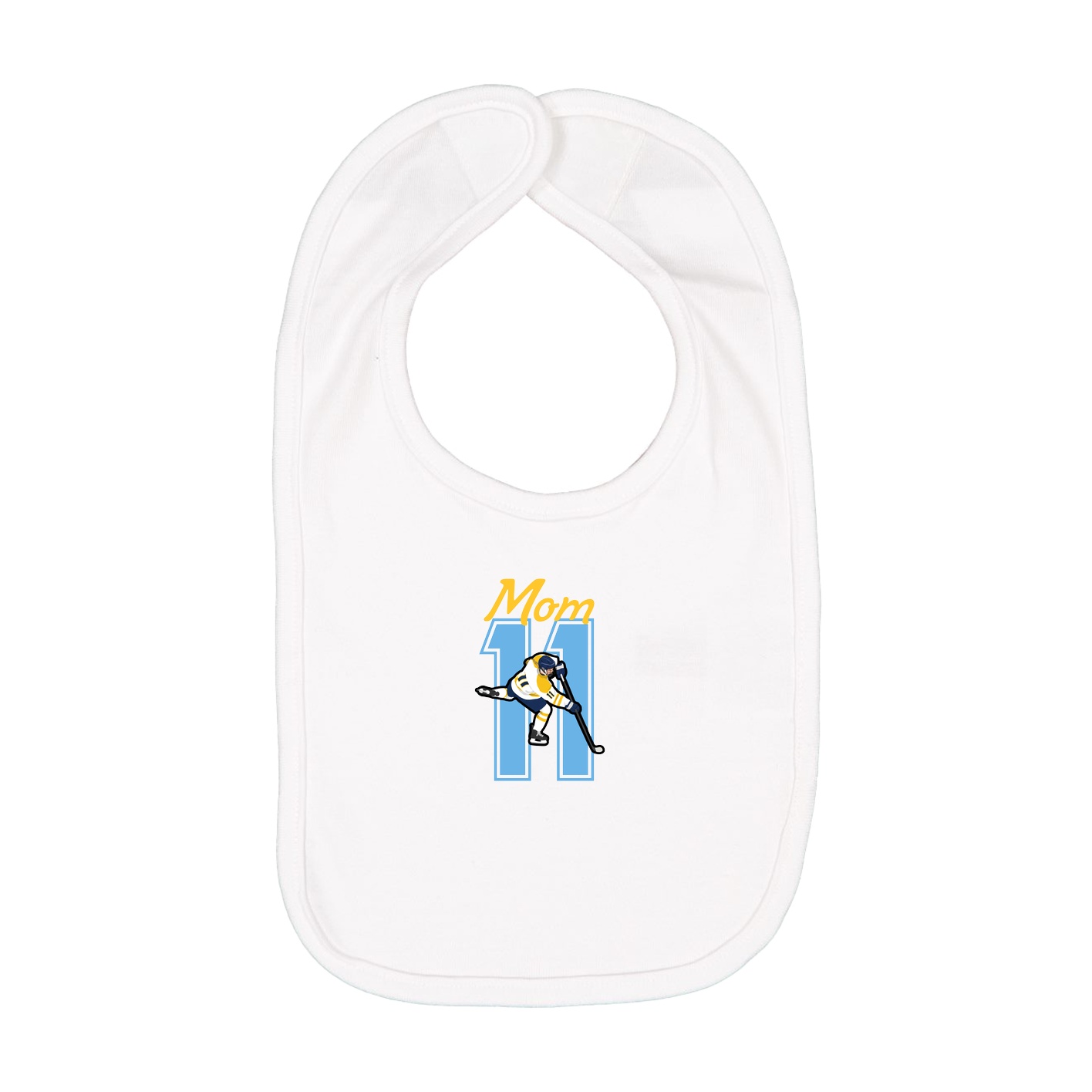 Infant Bib — Mothers Day Shirsey in White