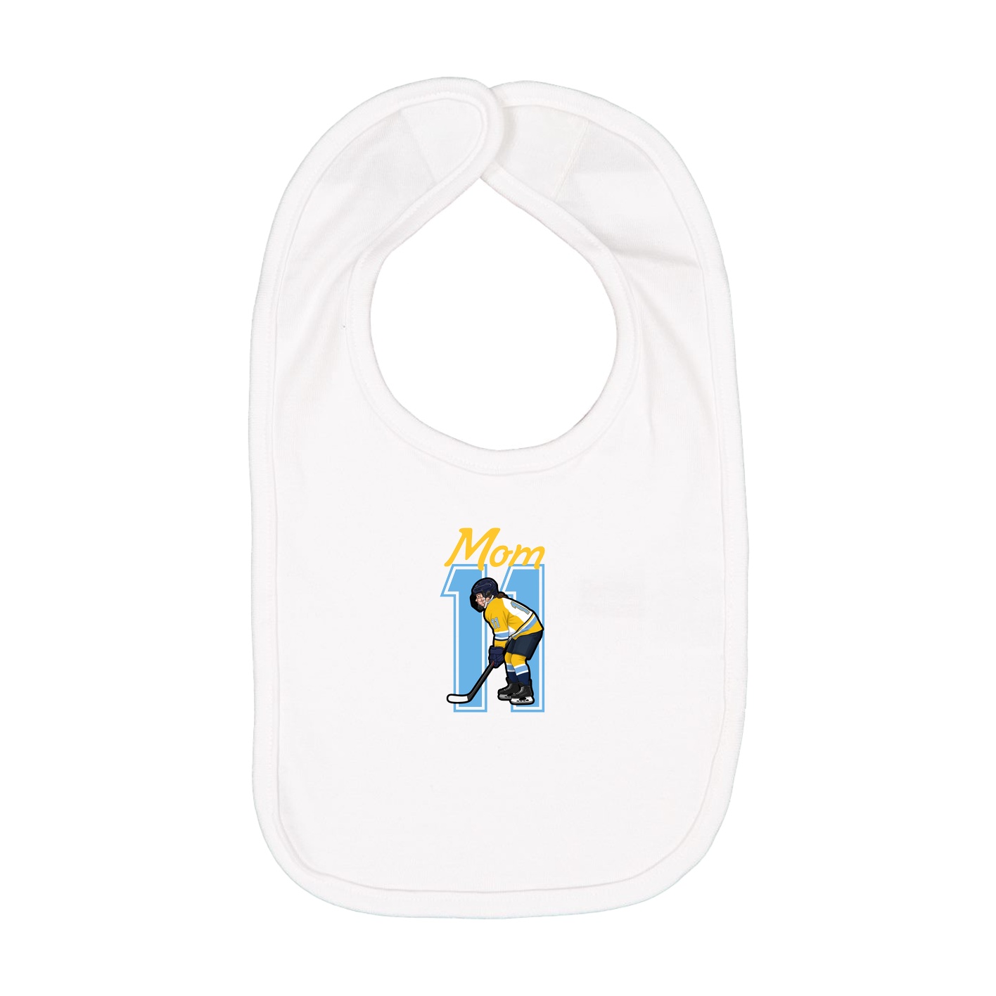 Infant Bib — Mothers Day Shirsey in White