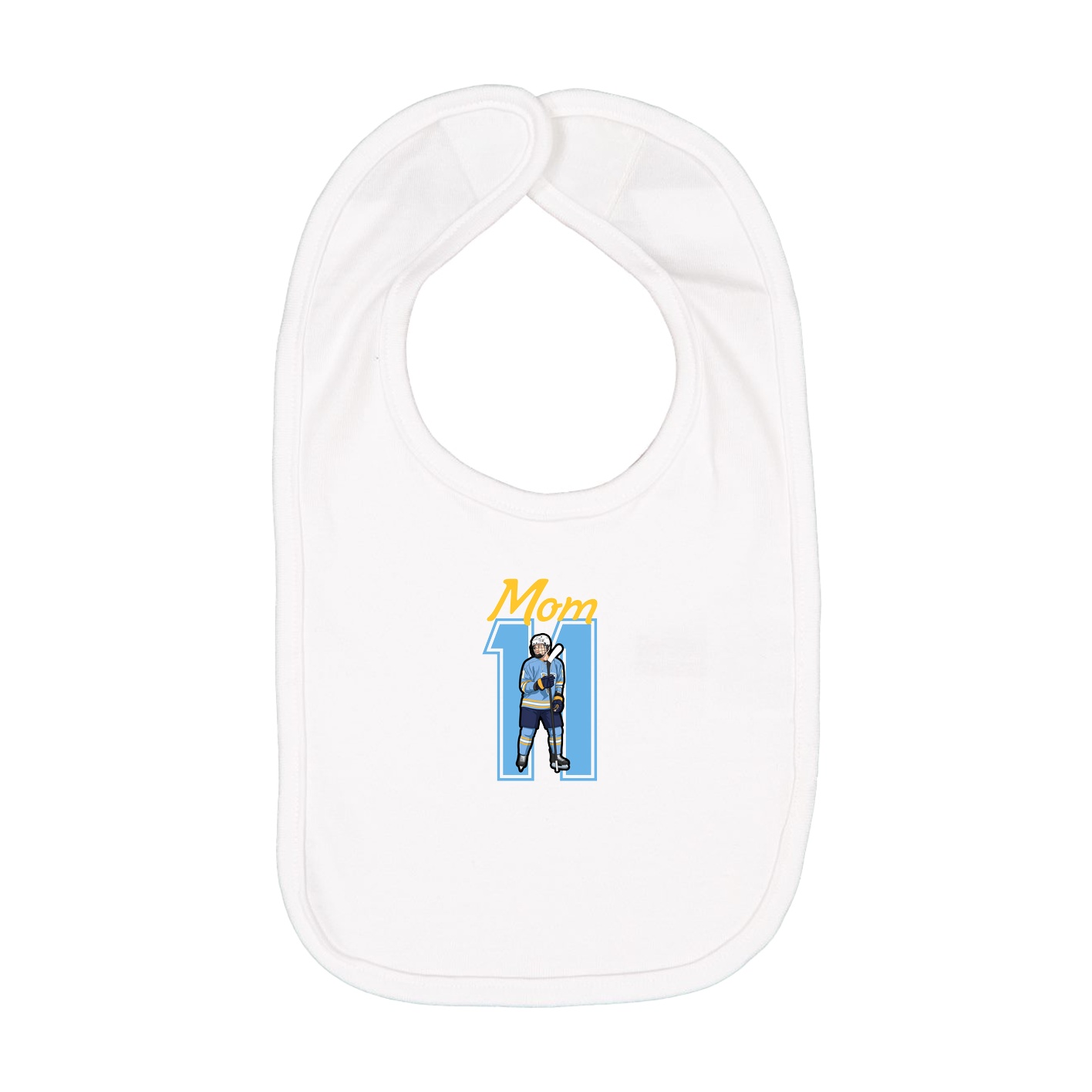 Infant Bib — Mothers Day Shirsey in White