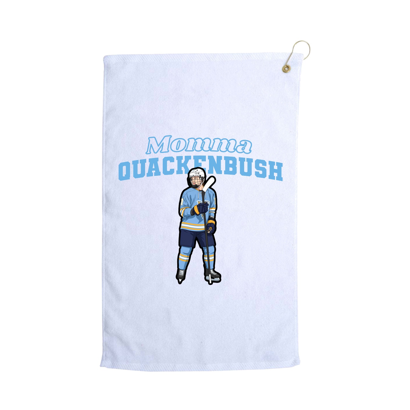 Golf Towel — Mothers Day Block in White