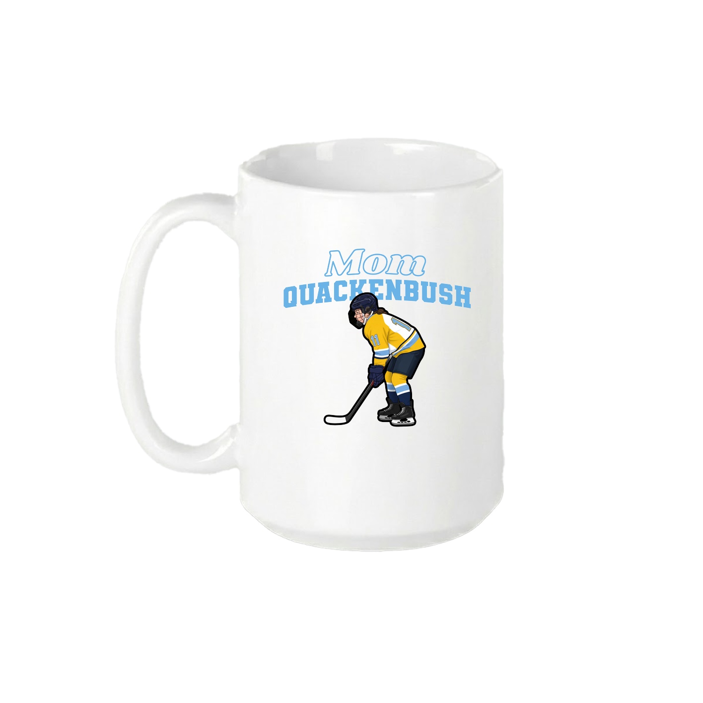 15oz Coffee Mug — Mothers Day Block in White
