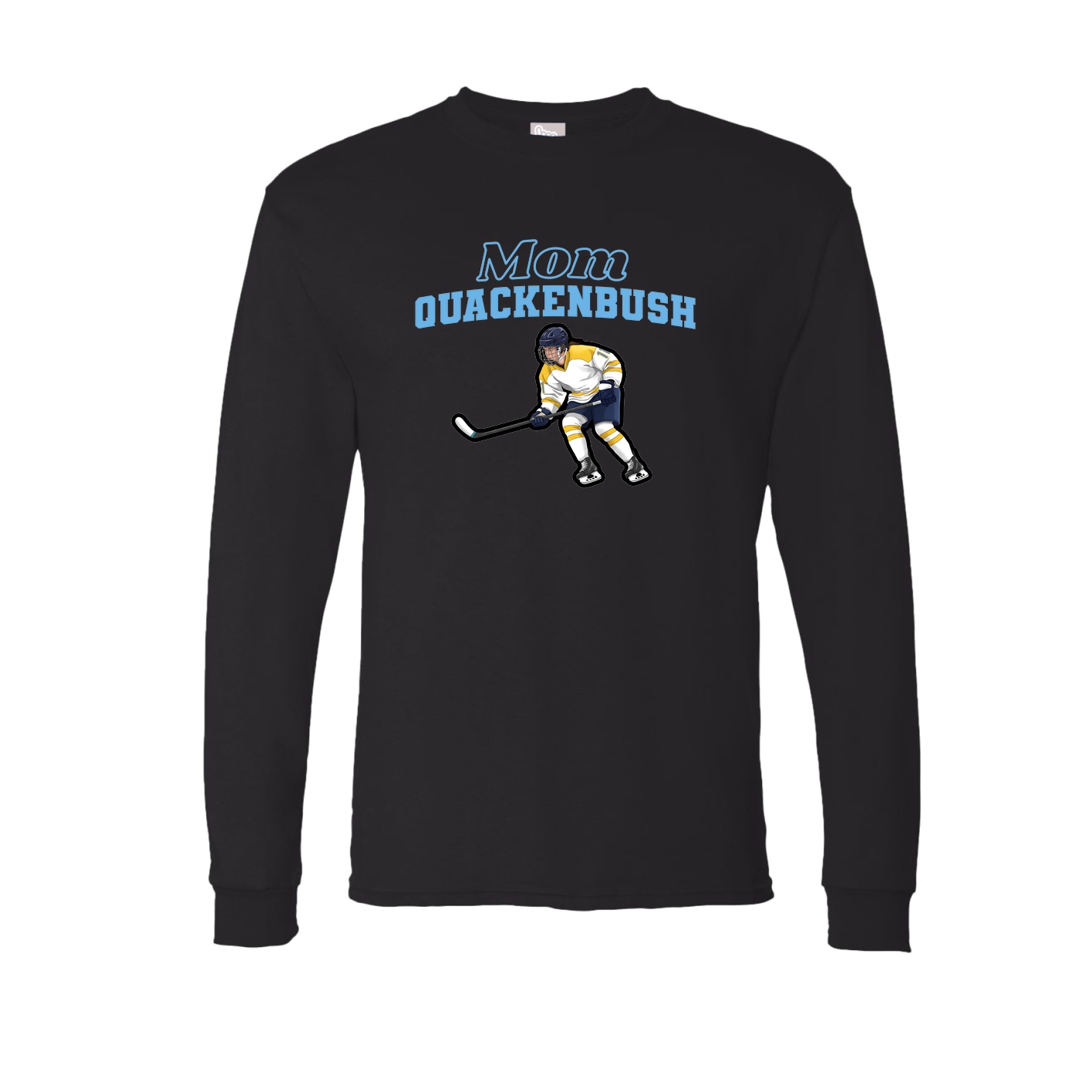 Long Sleeve Tee — Mothers Day Block in Black