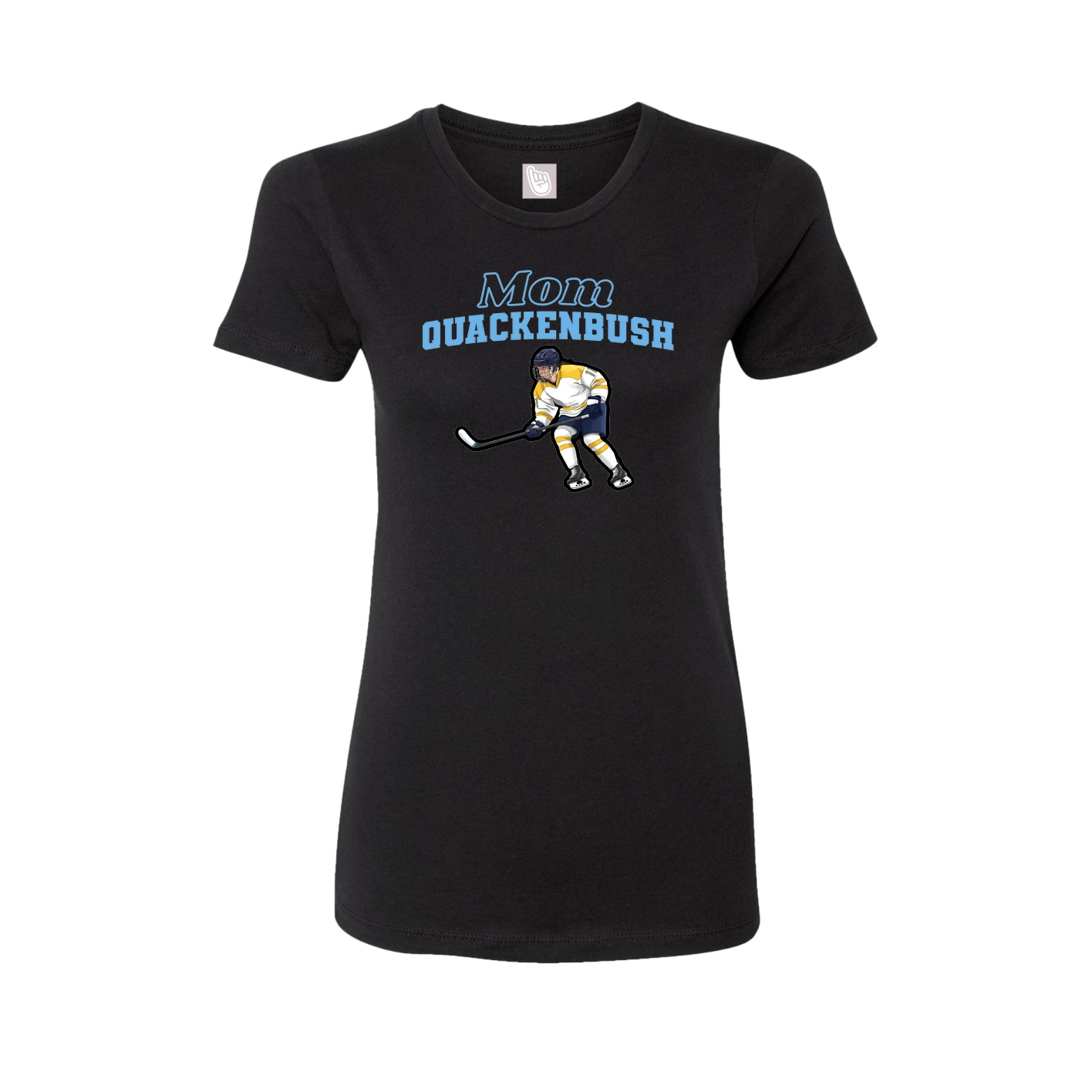 Womens Tee — Mothers Day Block in Black