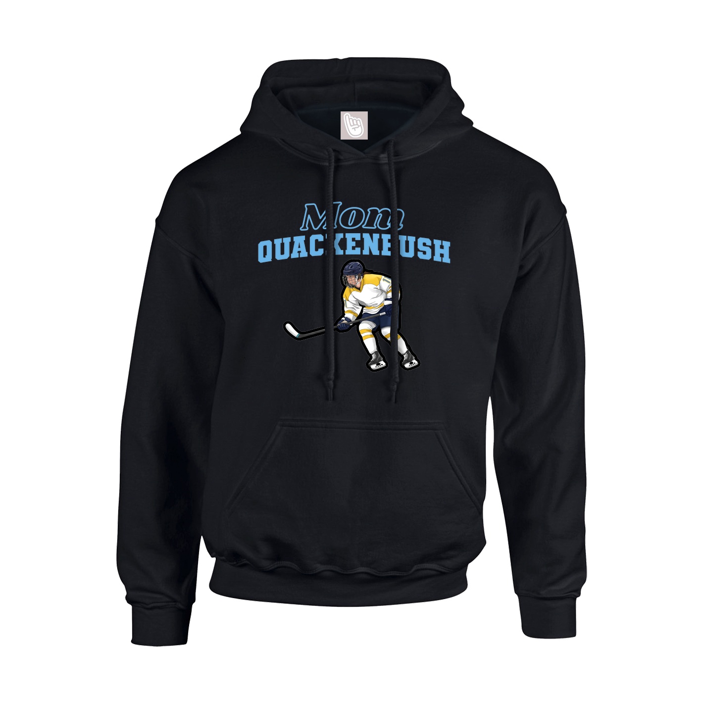 Youth Hoodie — Mothers Day Block in Black