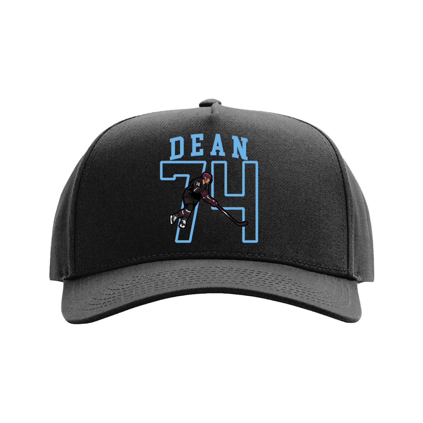 Full Fabric Five-Panel Champ Cap — Shirsey in Black