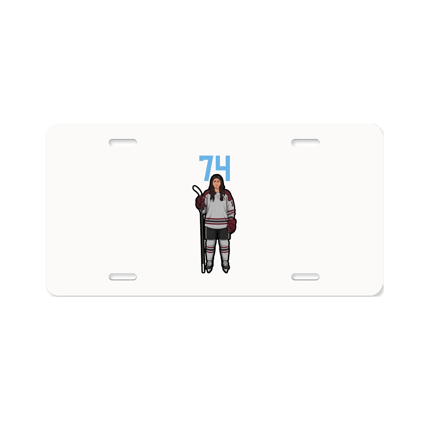 License Plate — Number Top in Classic