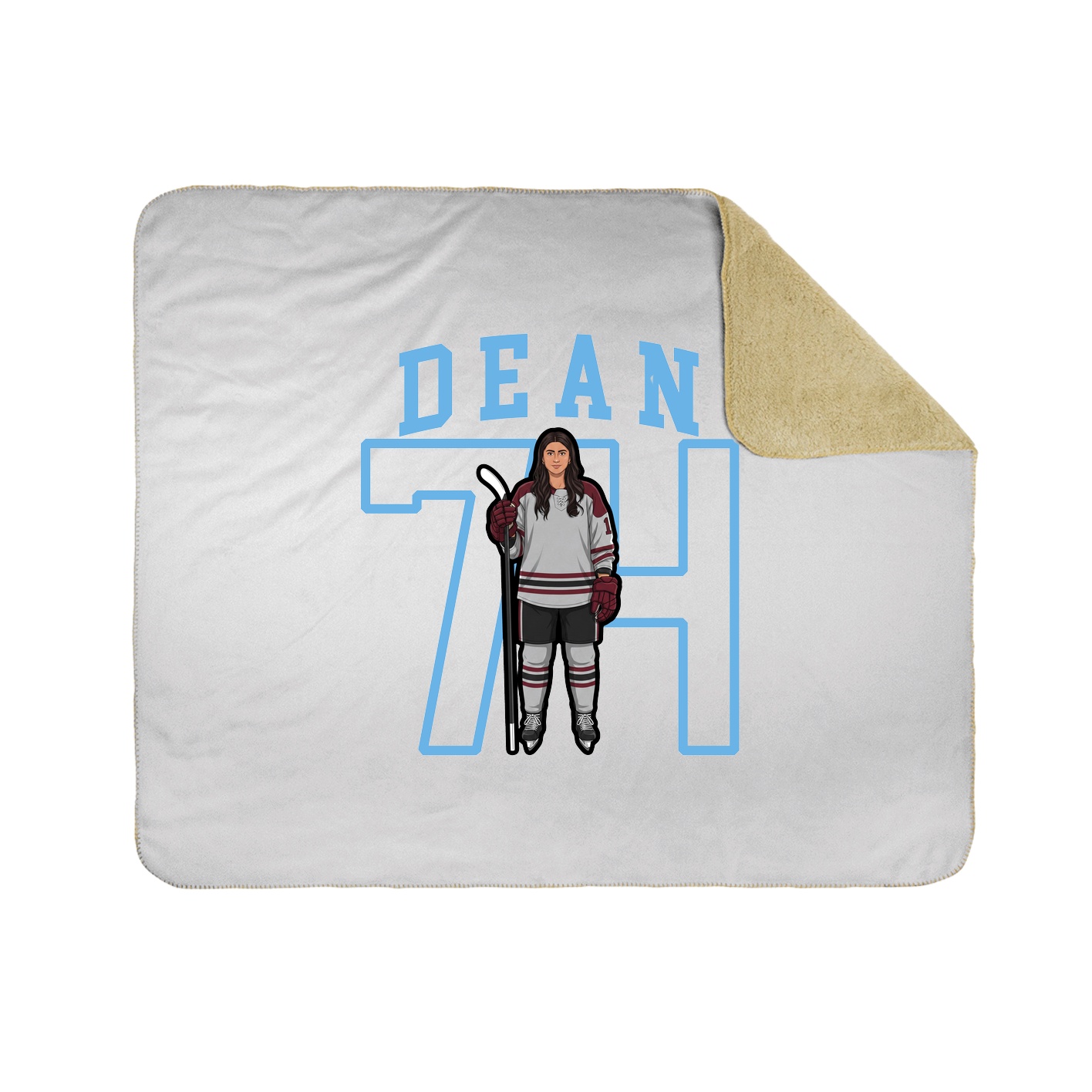 Throw Blanket — Shirsey in White