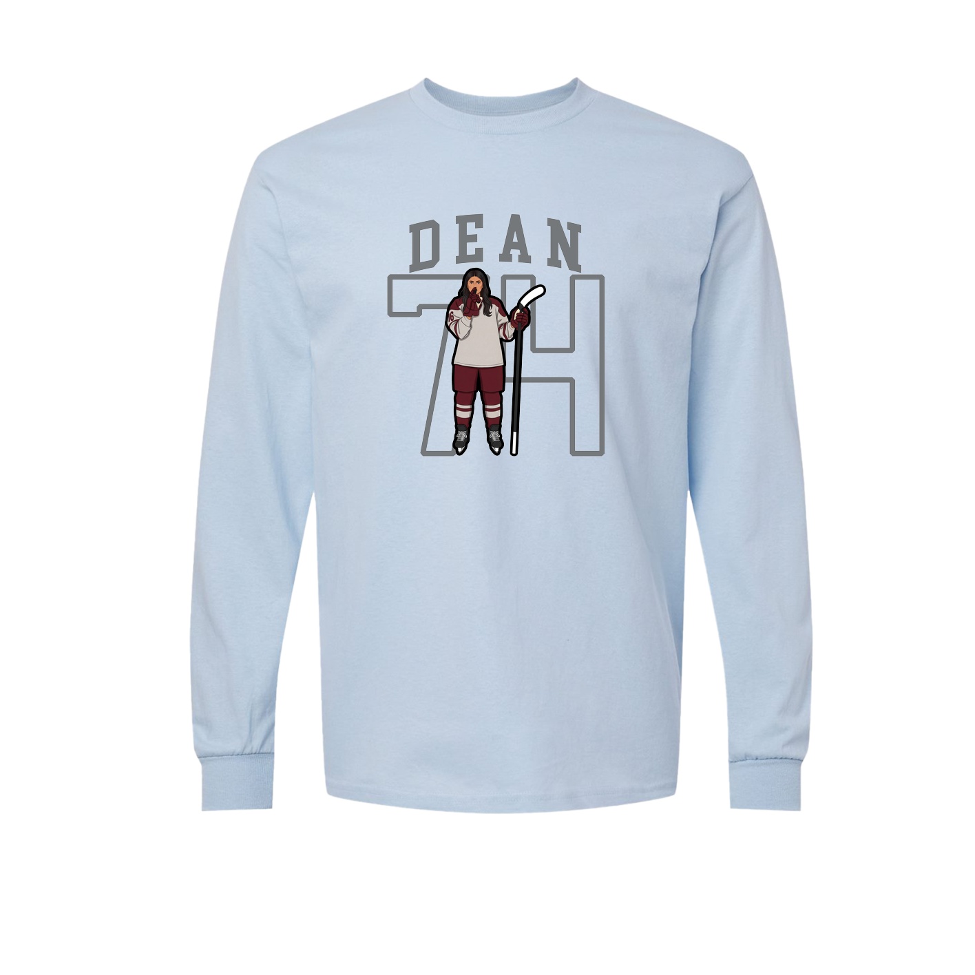 Long Sleeve Tee — Shirsey in Light Blue