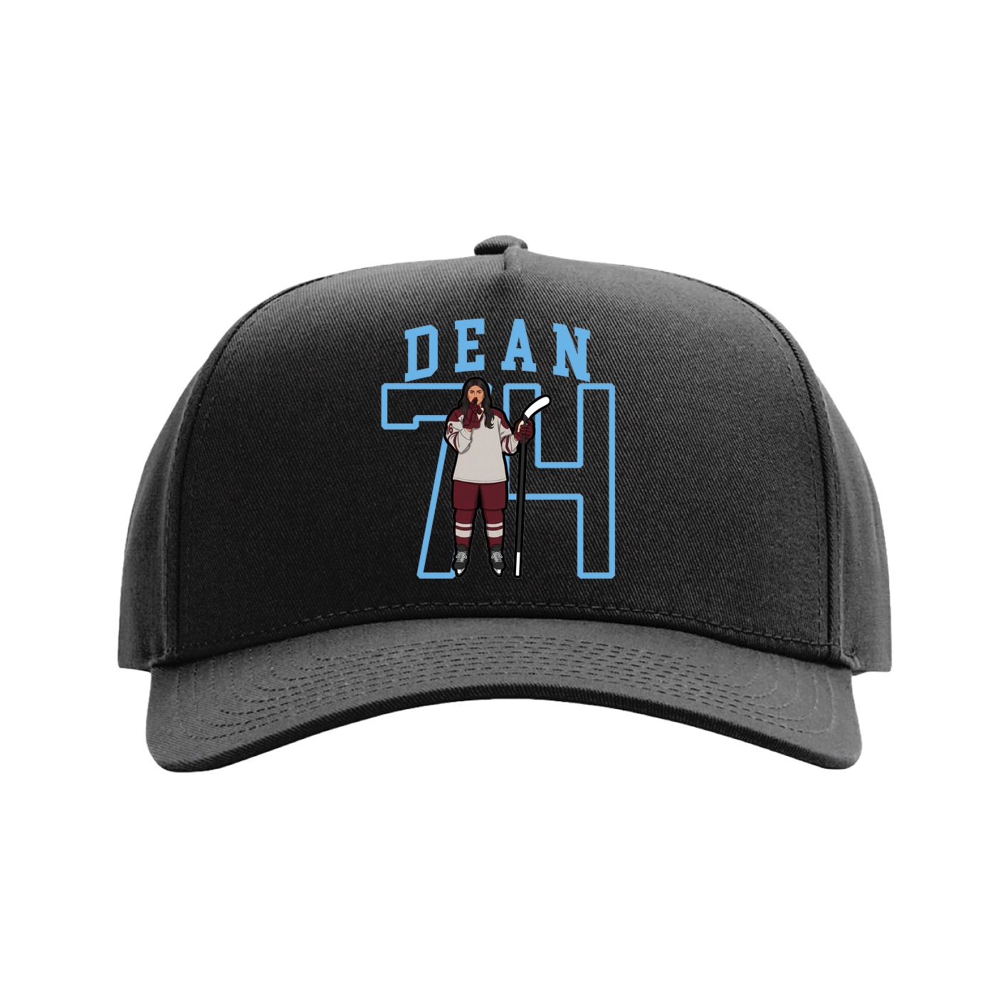 Full Fabric Five-Panel Champ Cap — Shirsey in Black