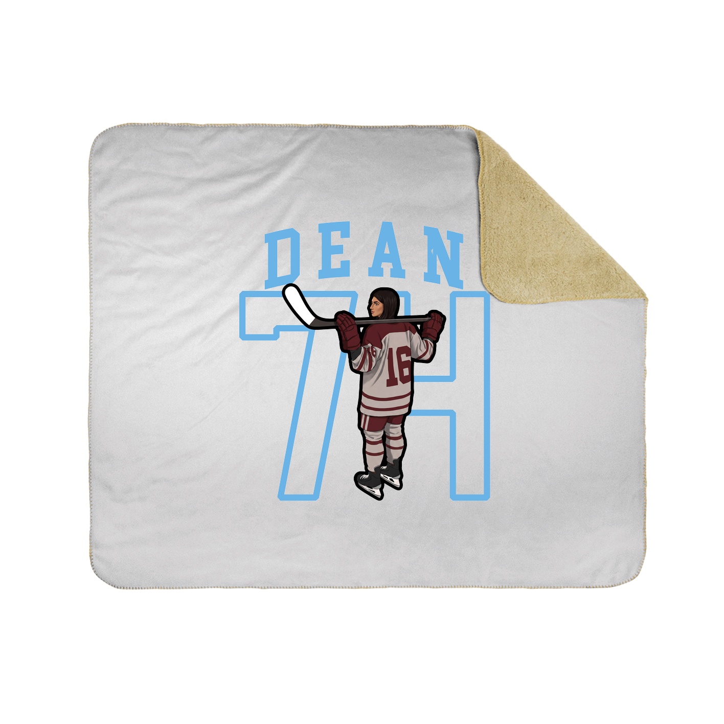 Throw Blanket — Shirsey in White