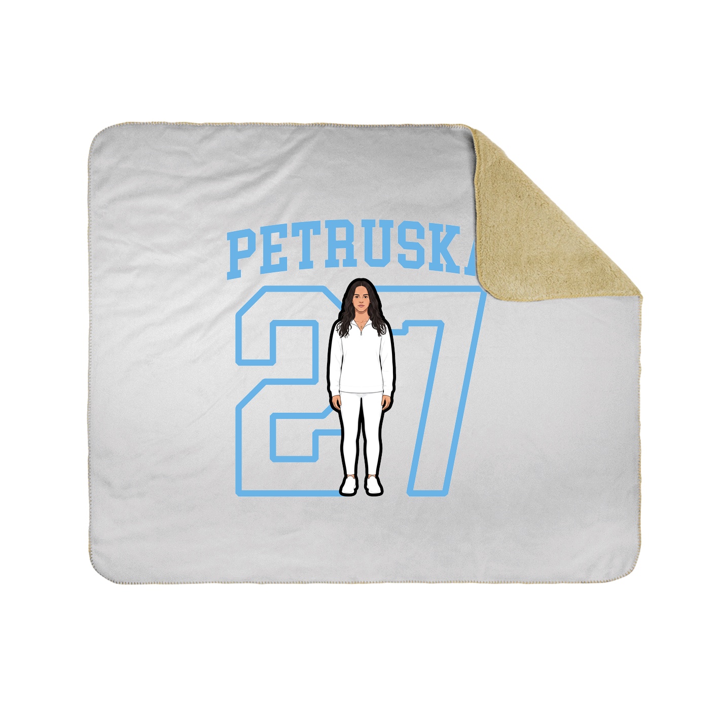 Throw Blanket — Shirsey in White
