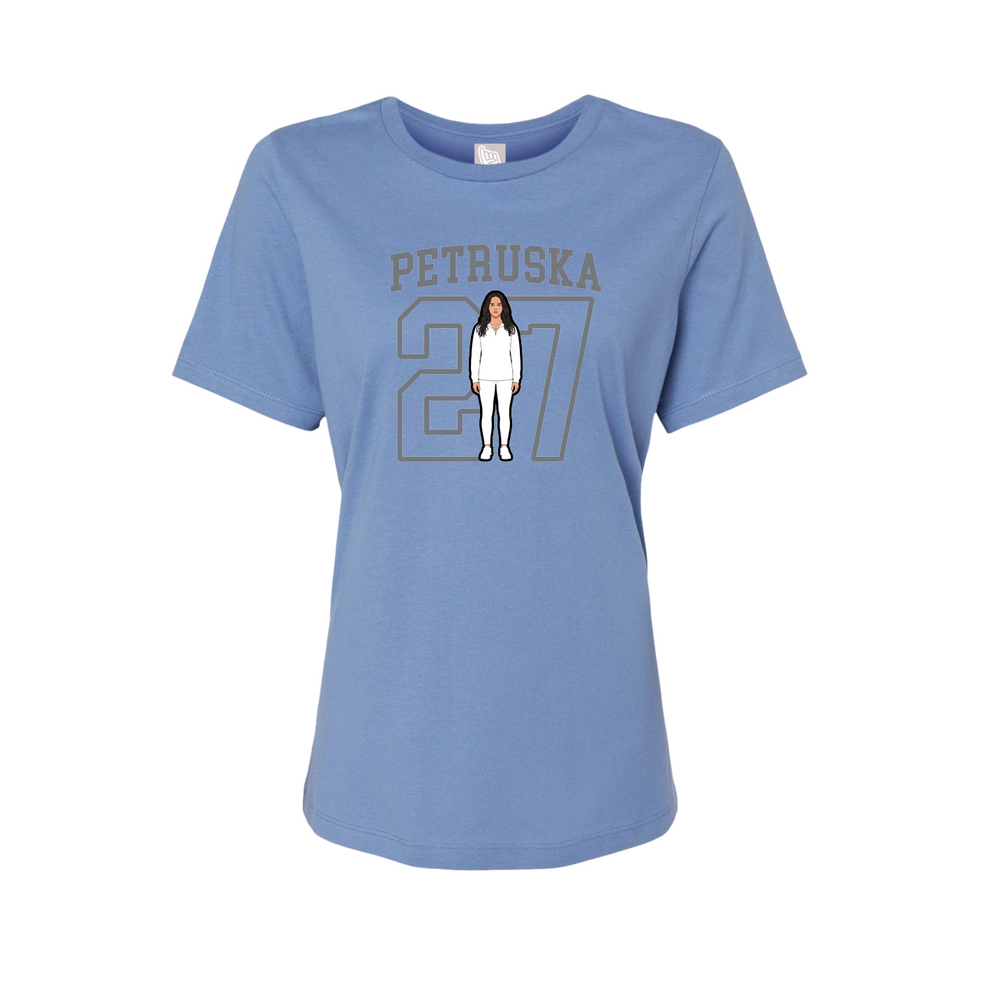 Fitted Women's Tee — Shirsey in Powder Blue