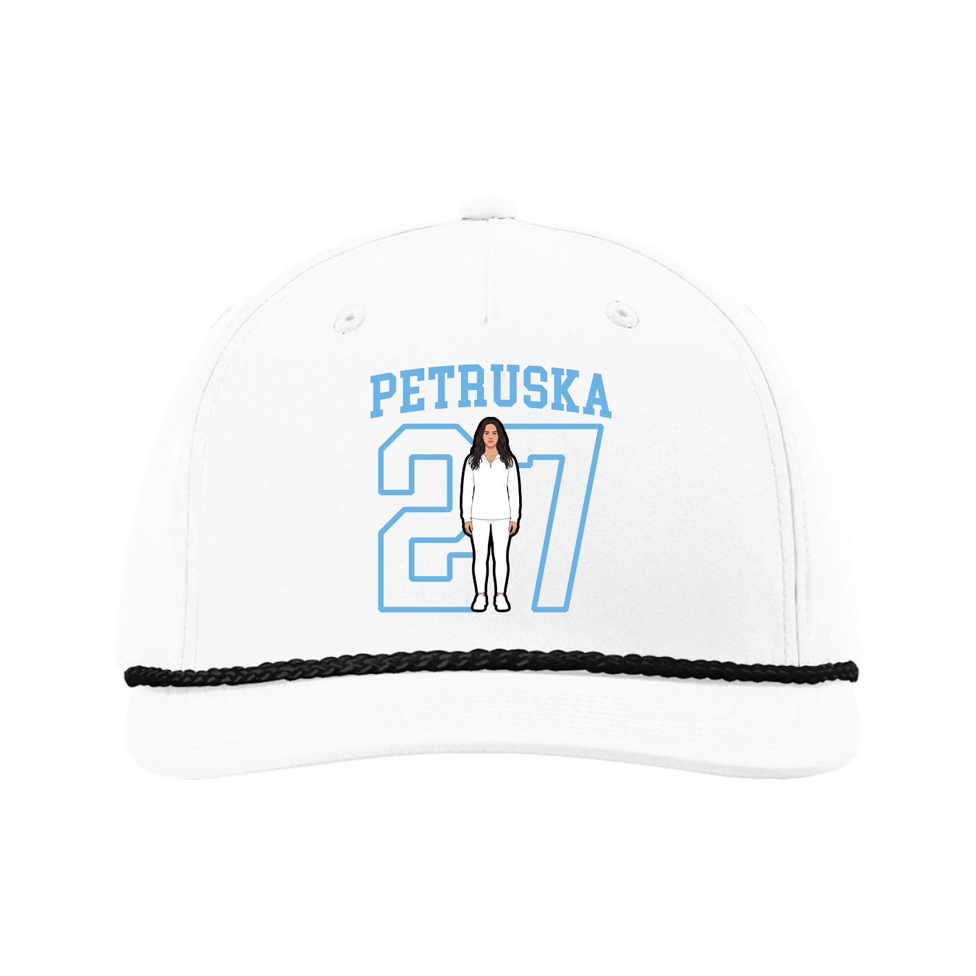 Five-Panel Classic Rope Cap — Shirsey in White
