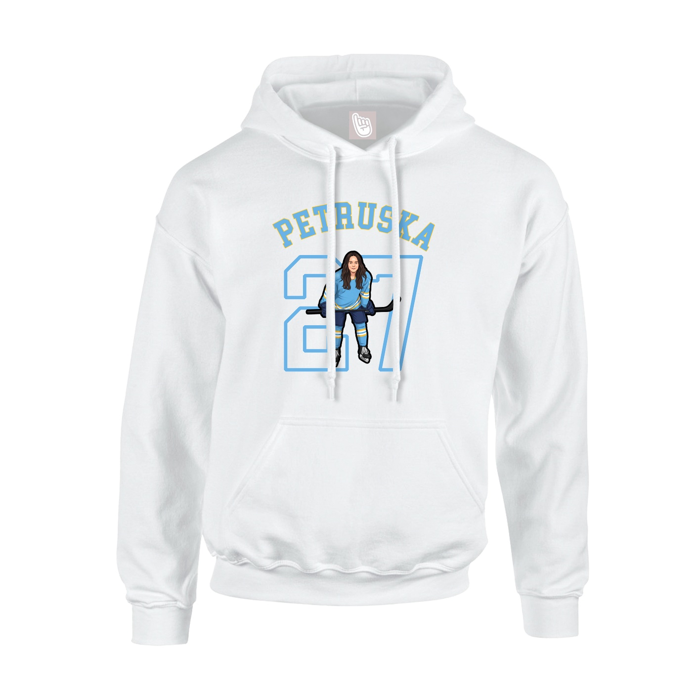 Hoodie — Shirsey Arch in White