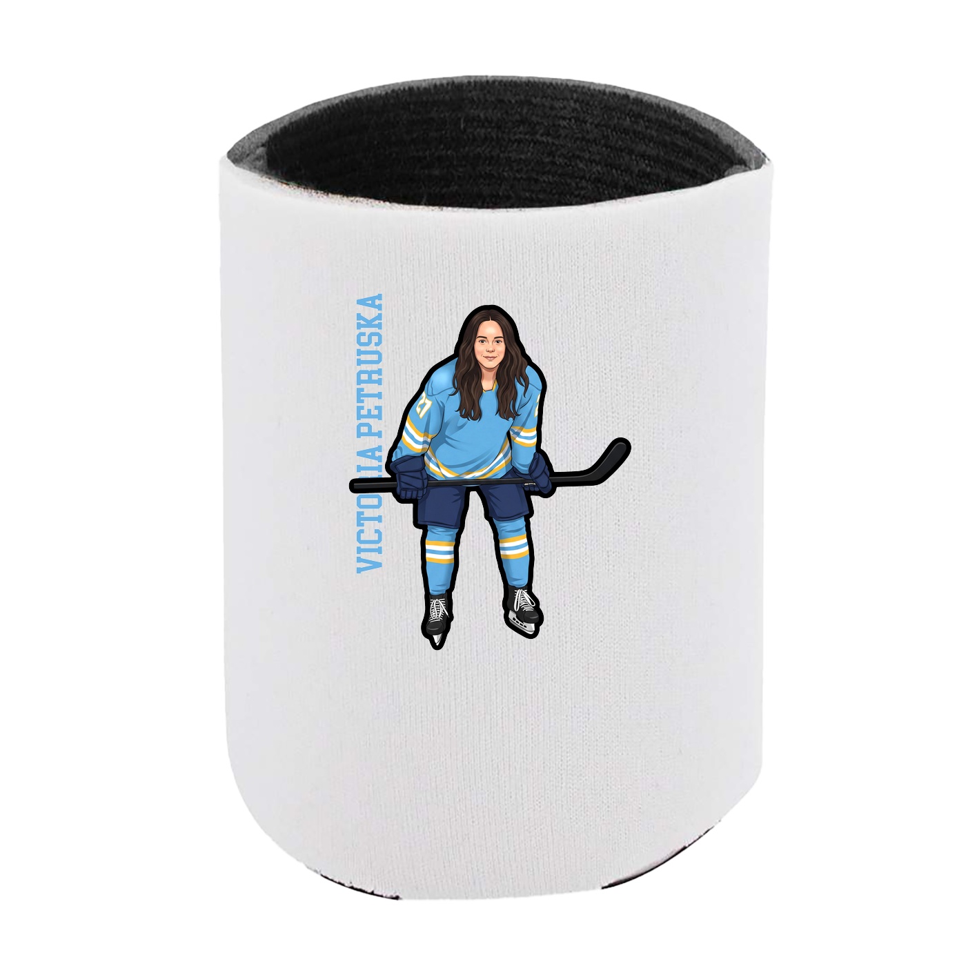 Can Holder — Name Vertical in White