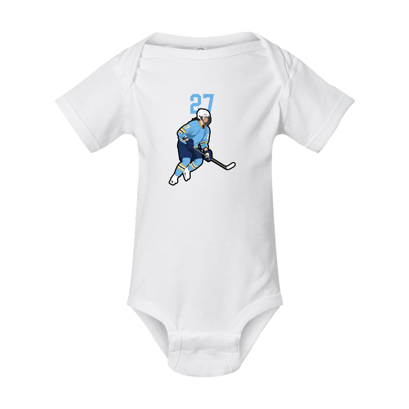 Baby Onesie — Number Top in White