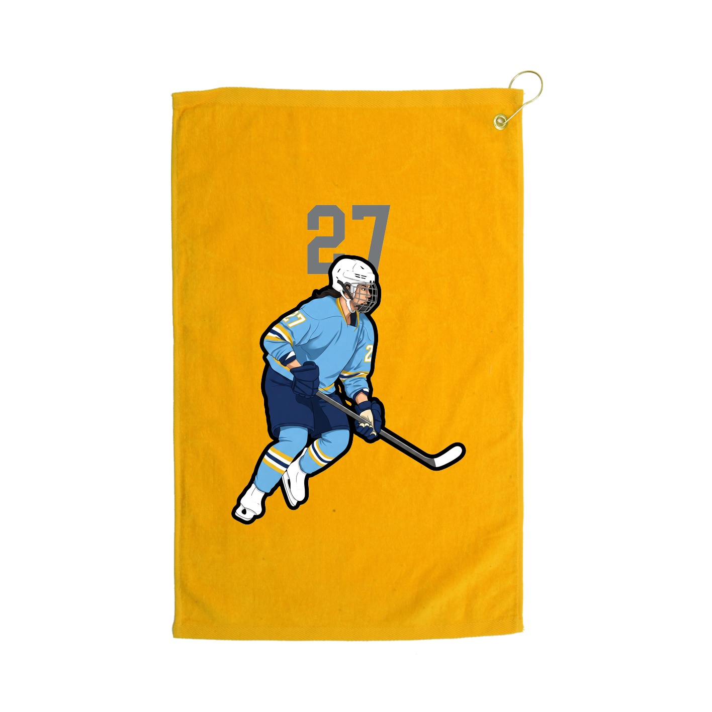 Golf Towel — Number Top in Gold