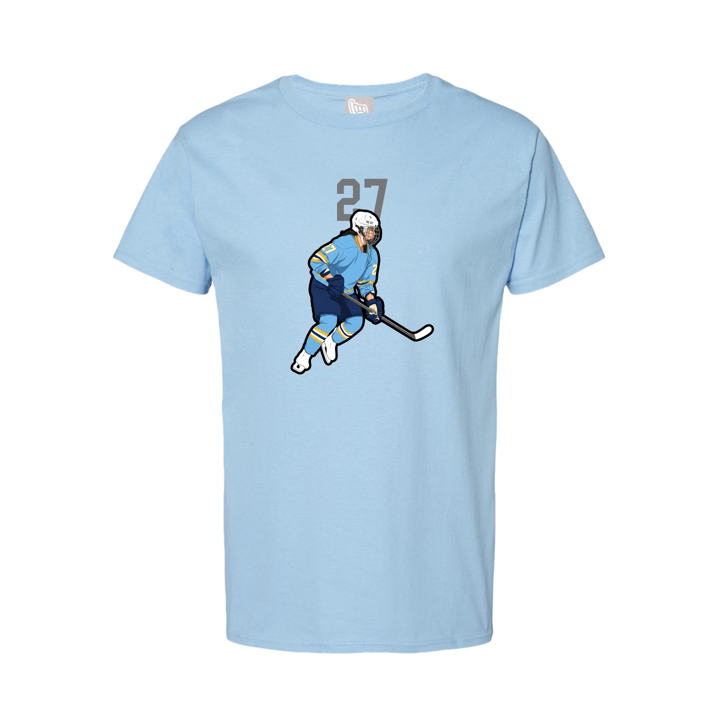 Tee — Number Top in Light Blue