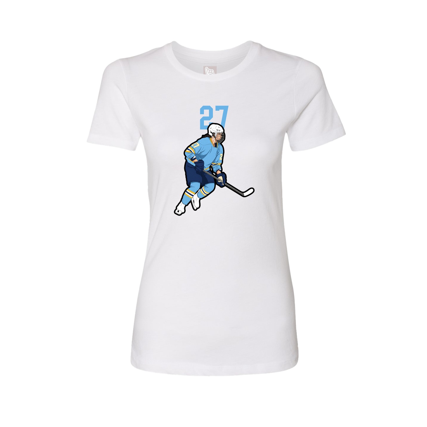 Womens Tee — Number Top in White