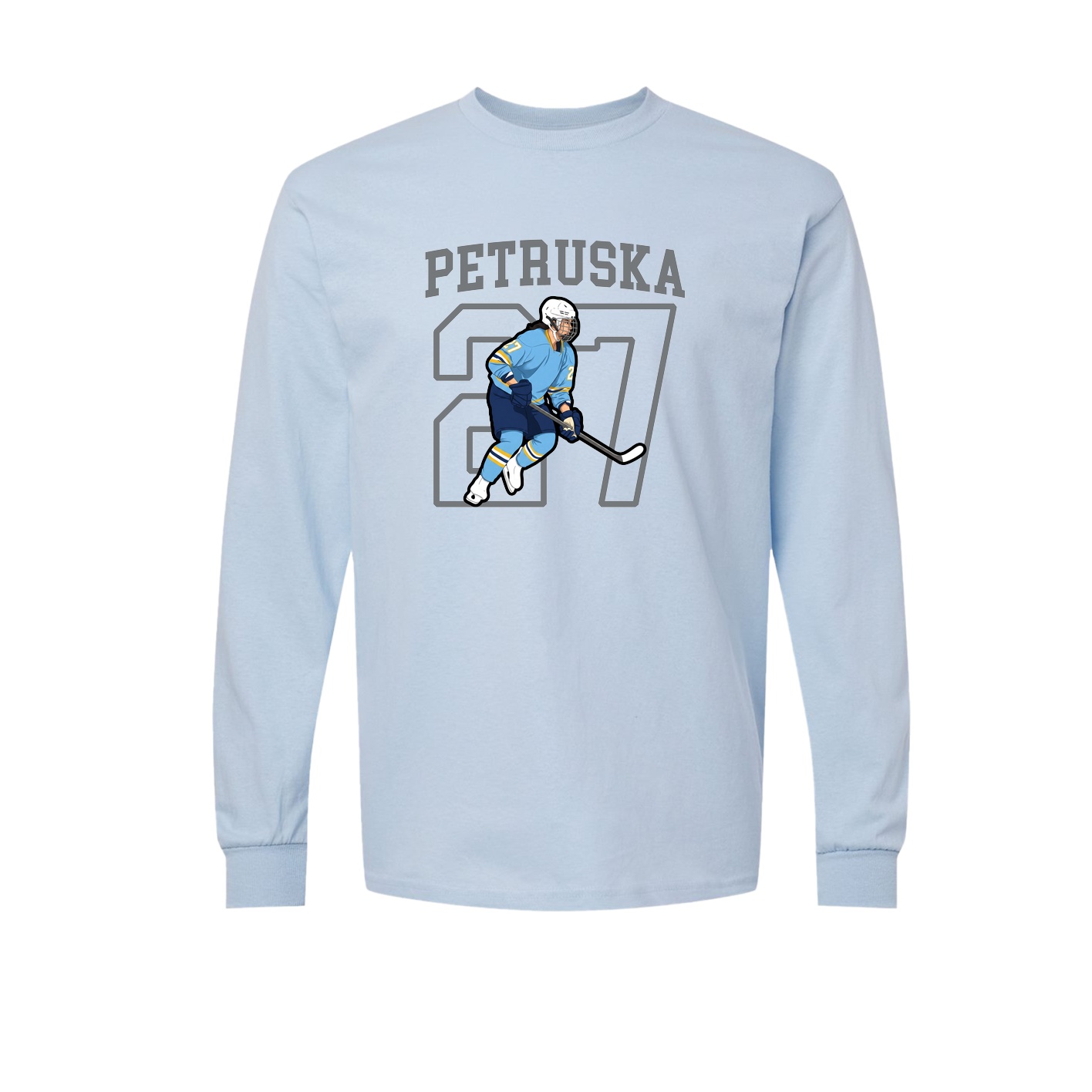 Long Sleeve Tee — Shirsey in Light Blue