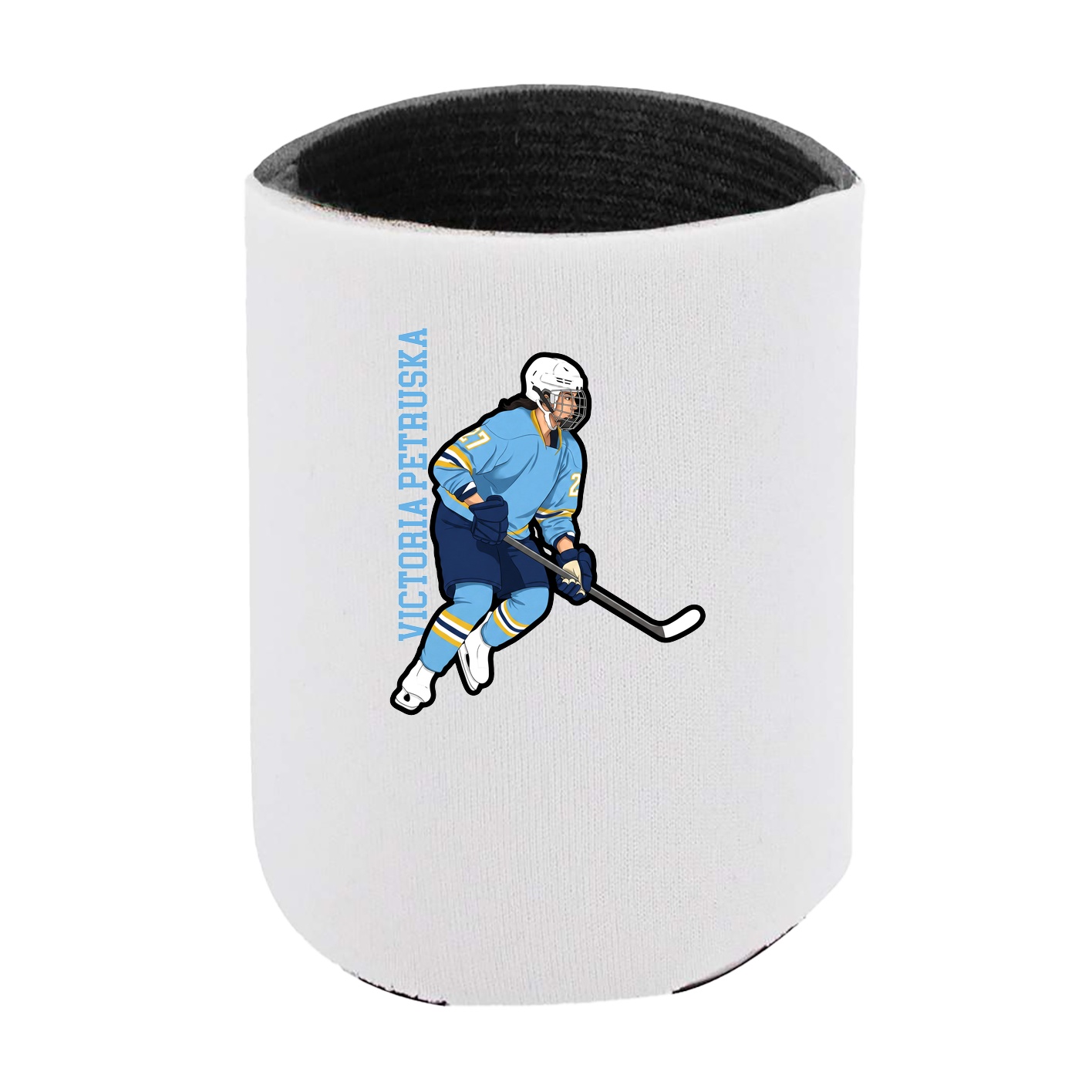 Can Holder — Name Vertical in White