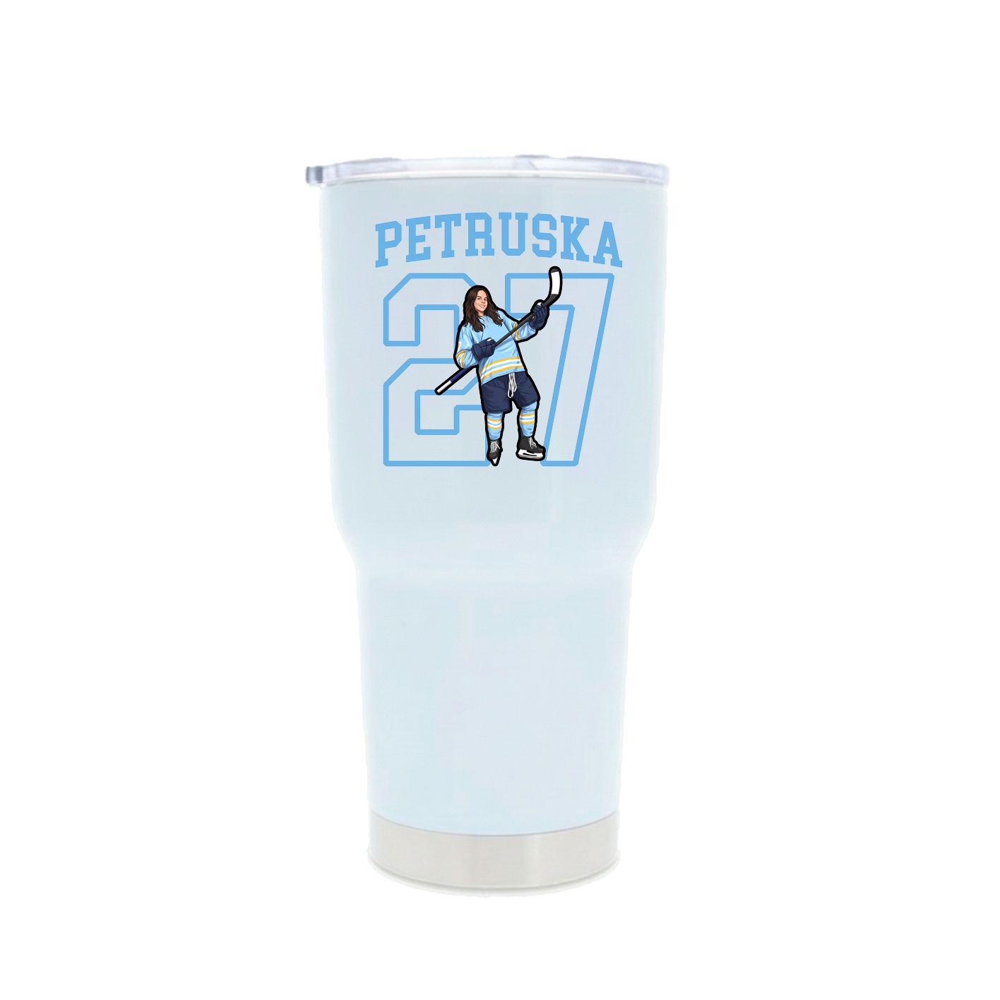 30oz Stainless Steel Tumbler — Shirsey in White