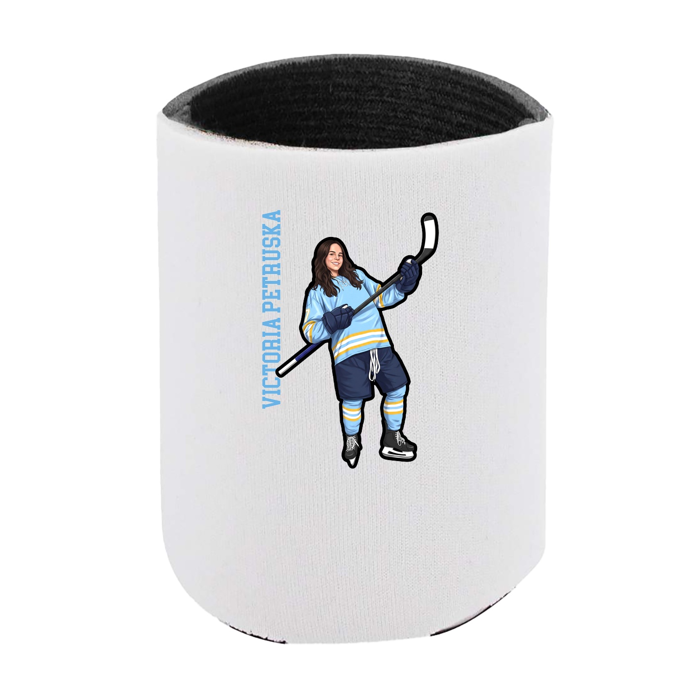 Can Holder — Name Vertical in White