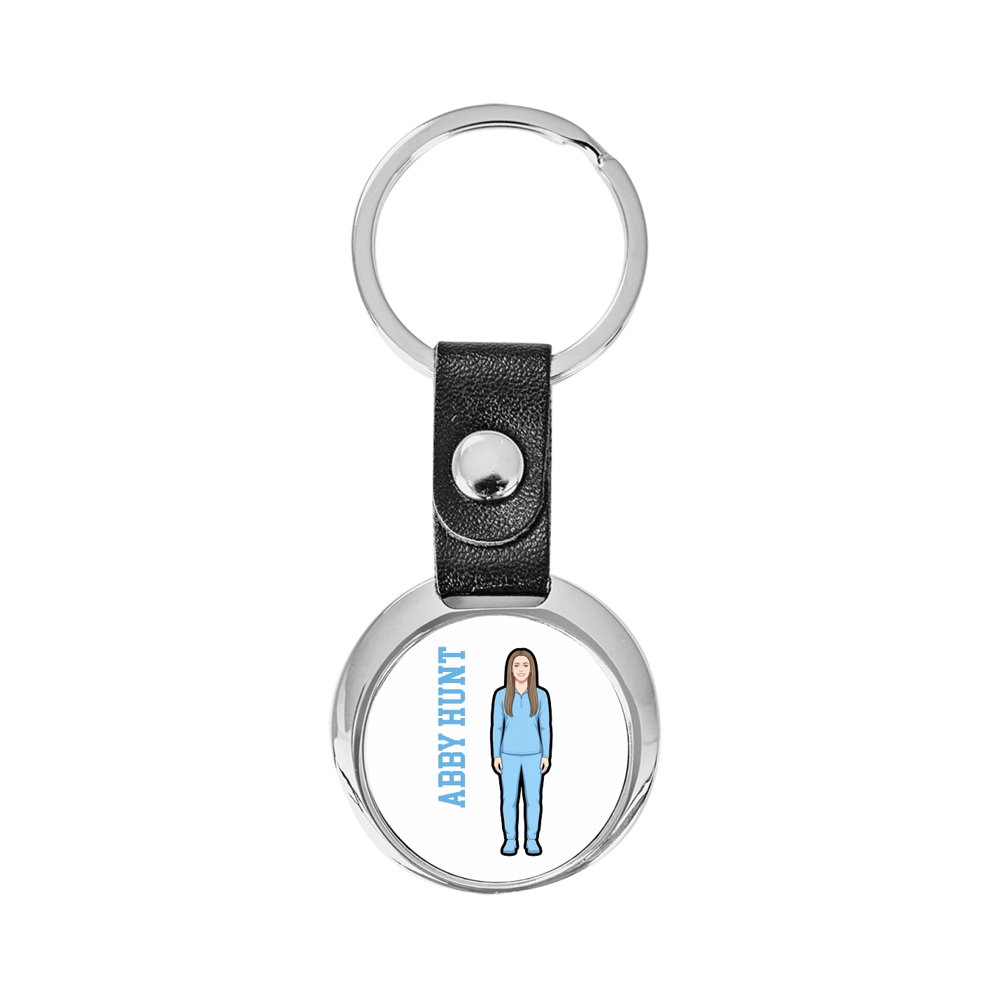 Key Chain — Name Vertical in Classic