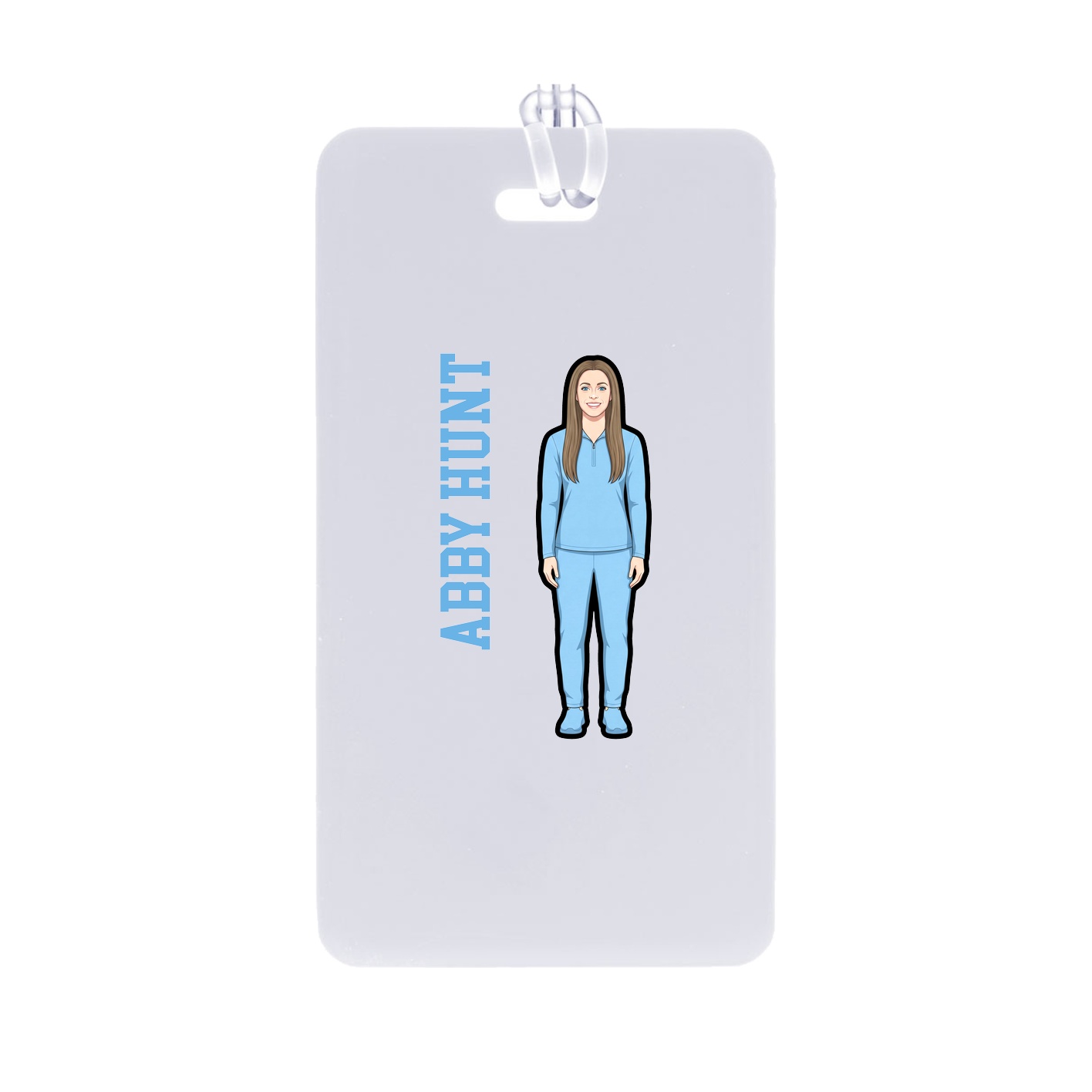 Bag Tag — Name Vertical in Classic