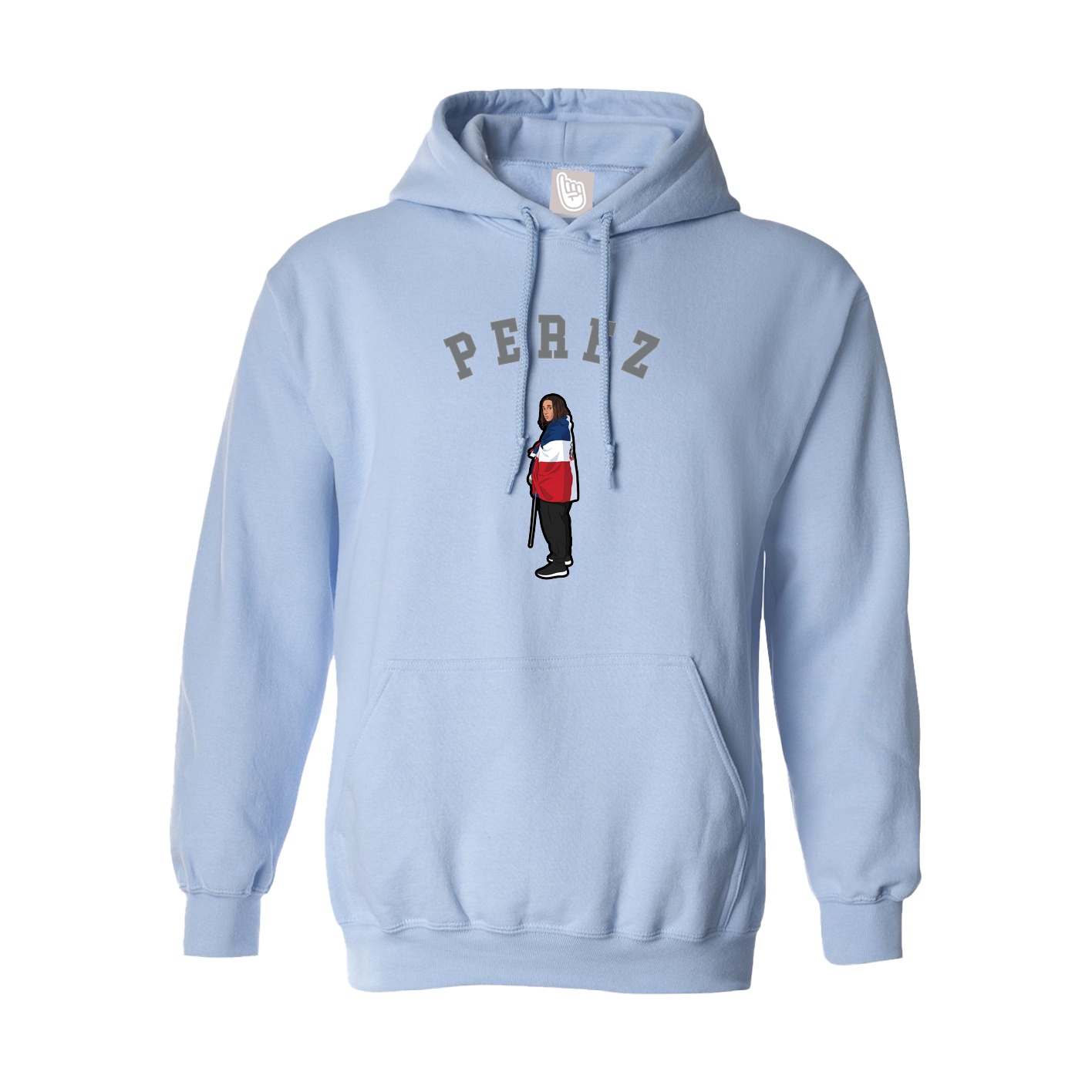 Hoodie — Shirsey Arch in Light Blue