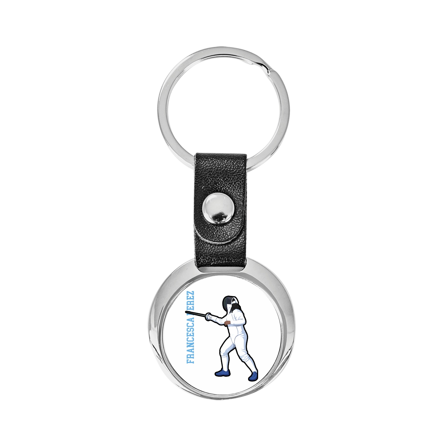 Key Chain — Name Vertical in Classic