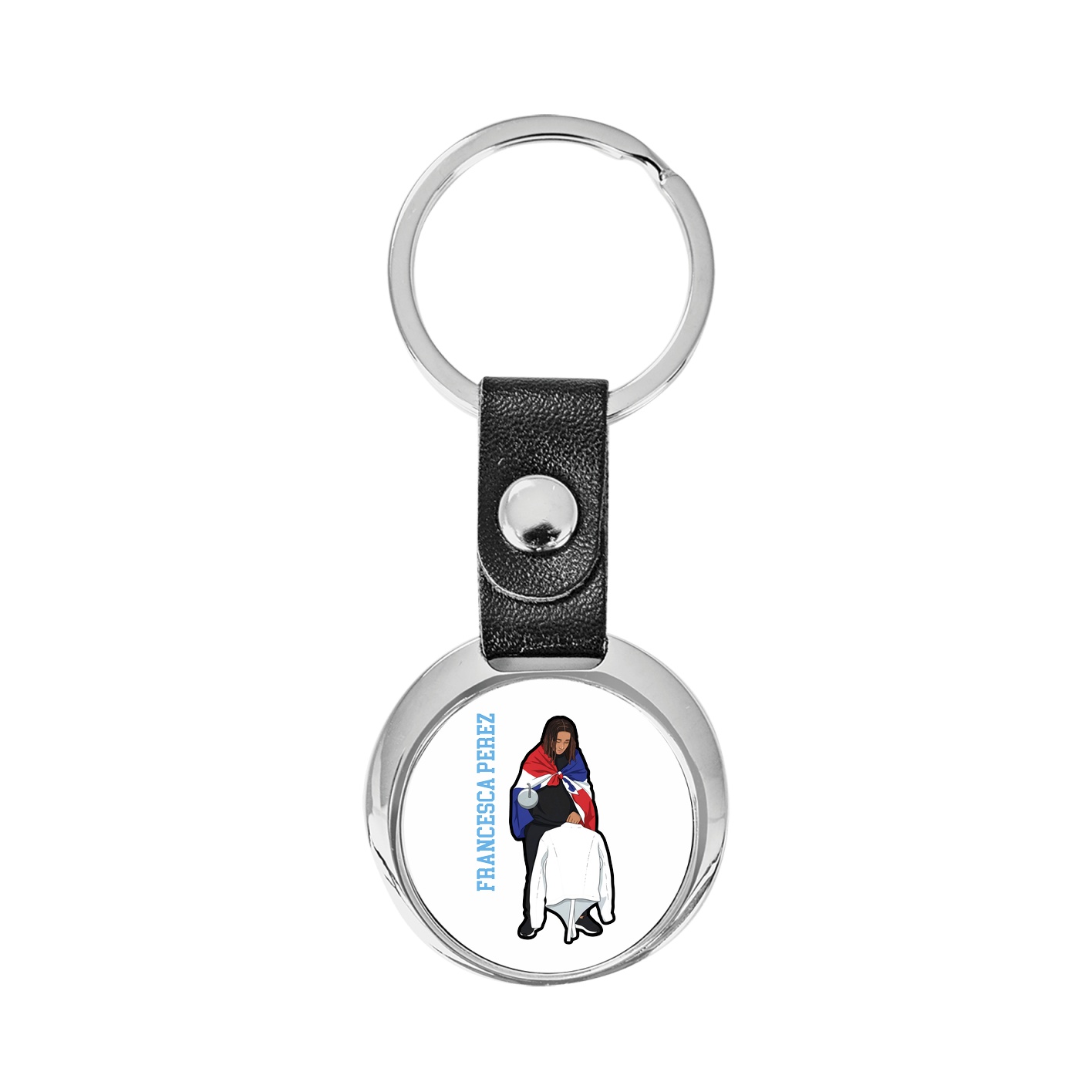 Key Chain — Name Vertical in Classic