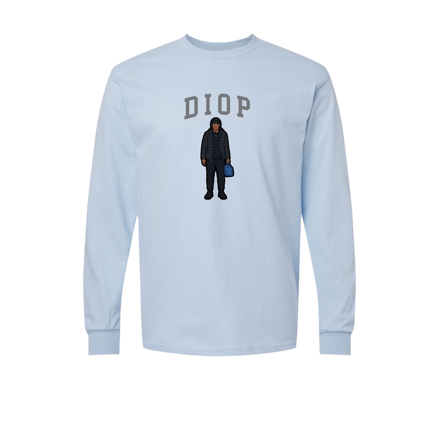 Long Sleeve Tee — Shirsey in Light Blue