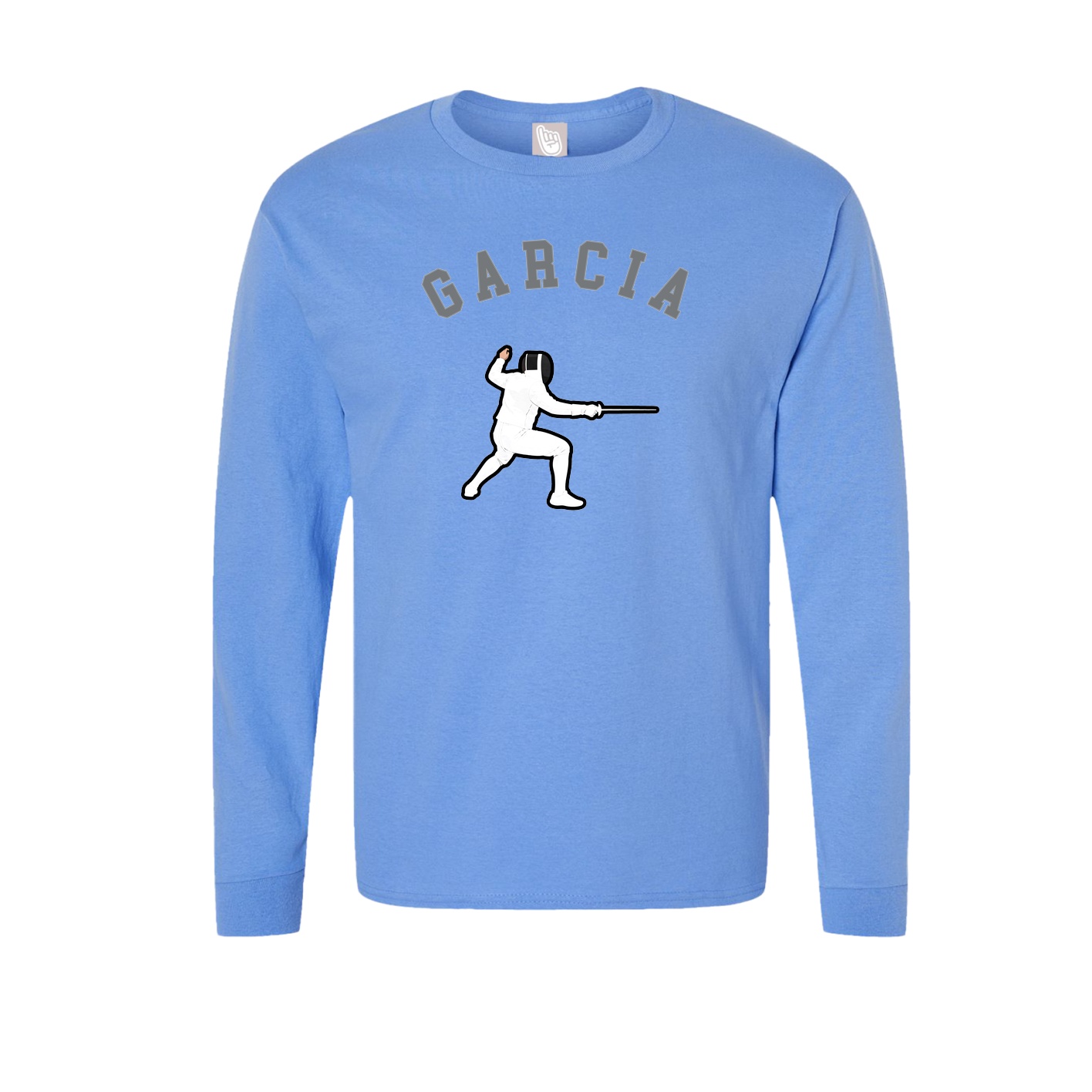 Long Sleeve Tee — Shirsey Arch in Powder Blue