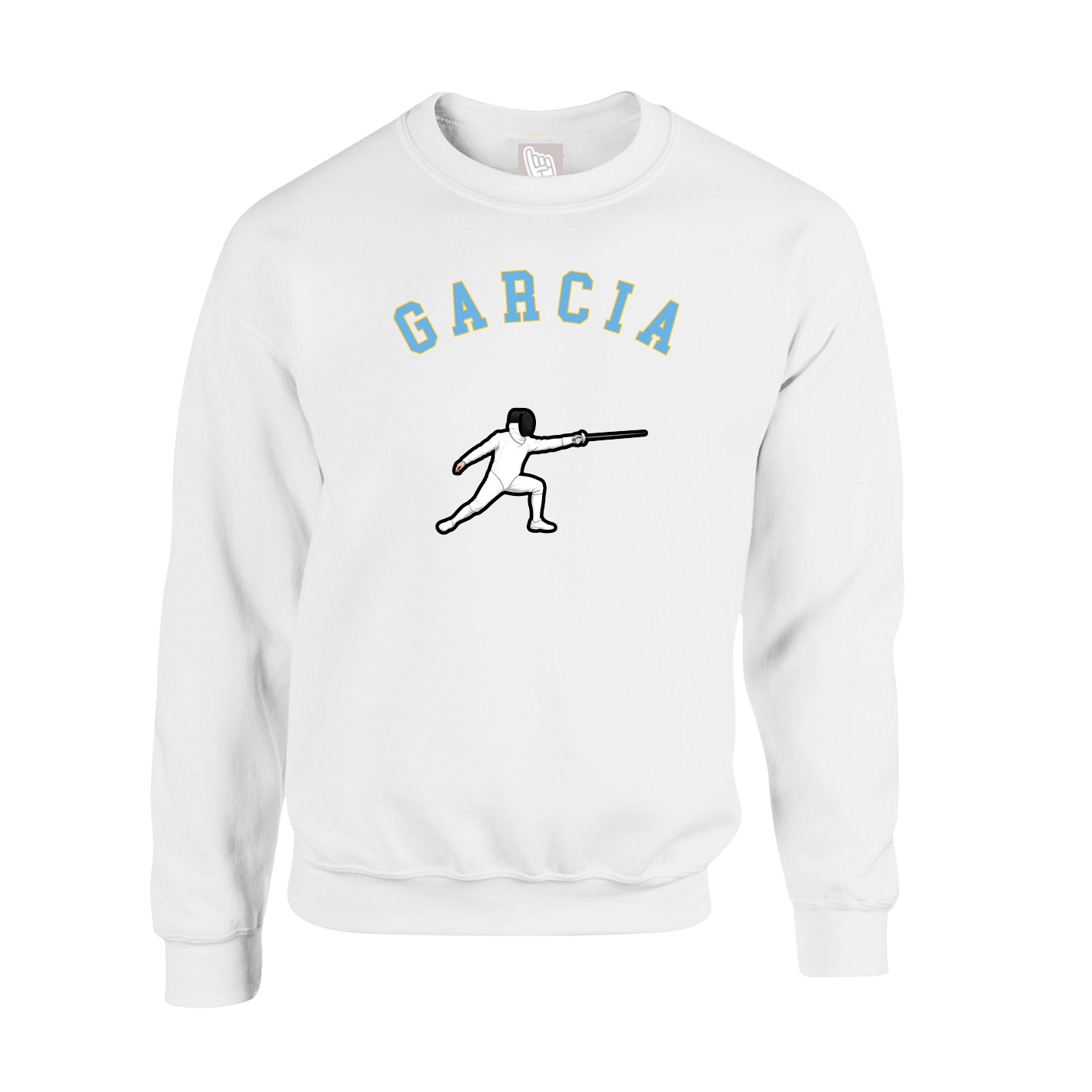 Fleece Crew — Shirsey Arch in White
