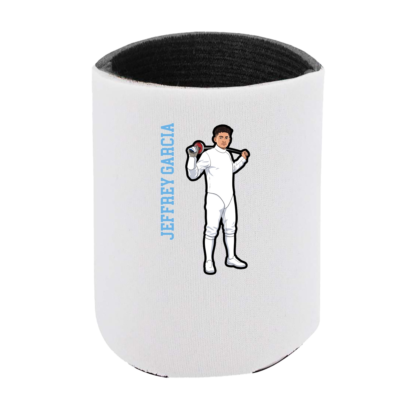 Can Holder — Name Vertical in White