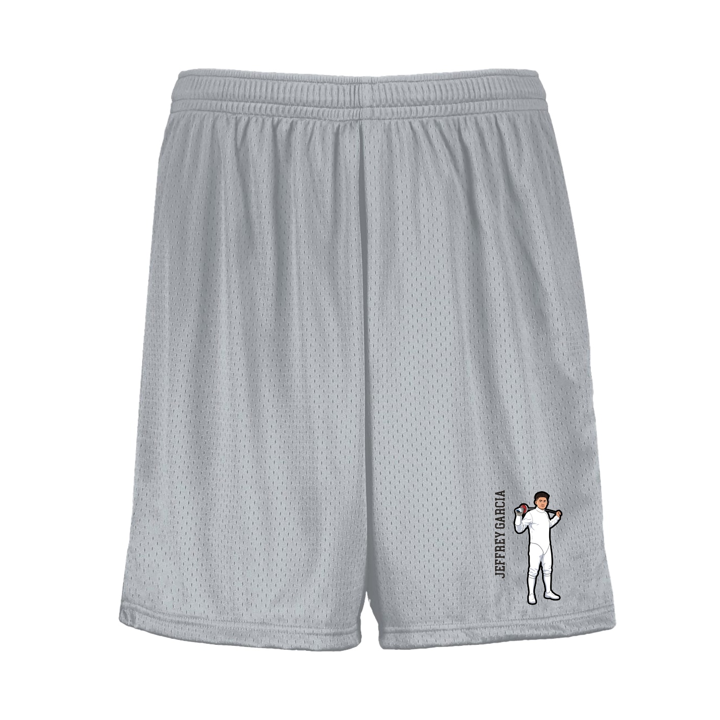 Shorts — Name Vertical in Silver