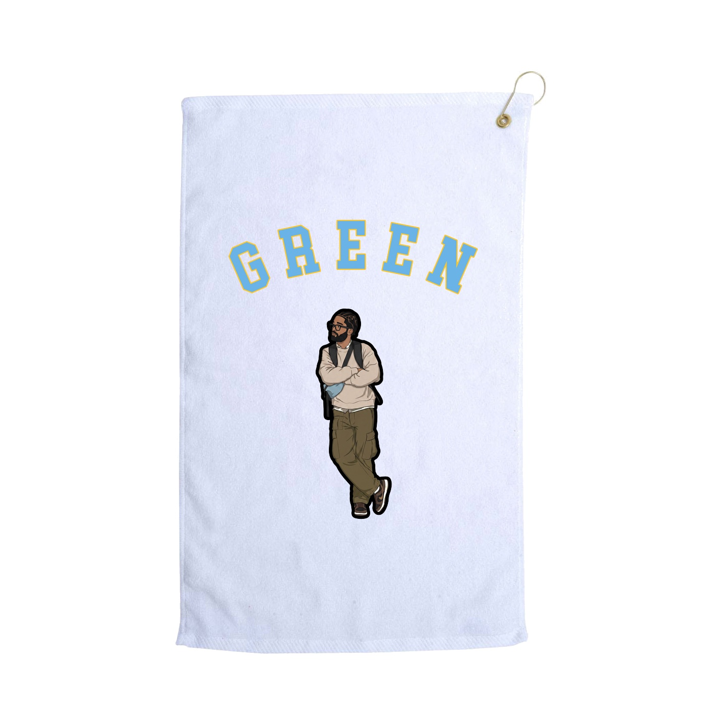 Golf Towel — Shirsey Arch in White