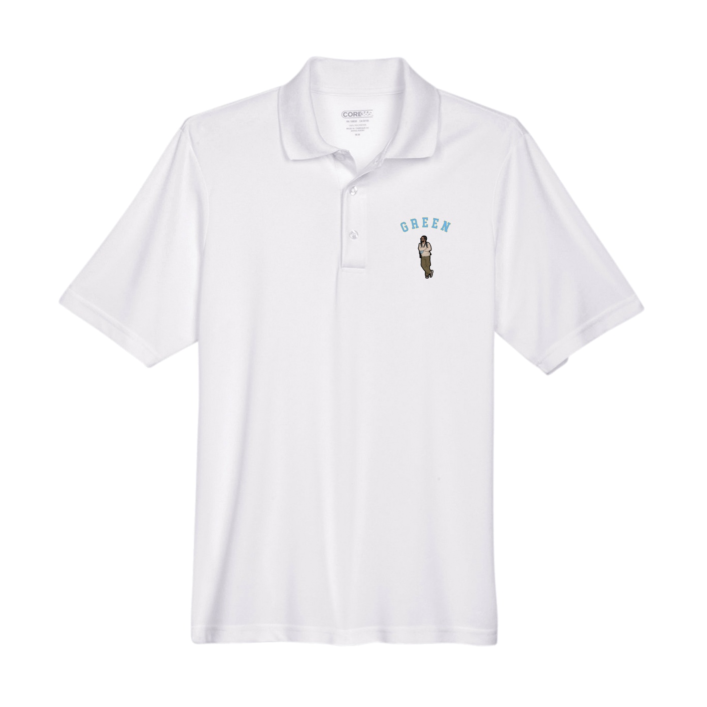 Performance Polo — Shirsey Arch in White