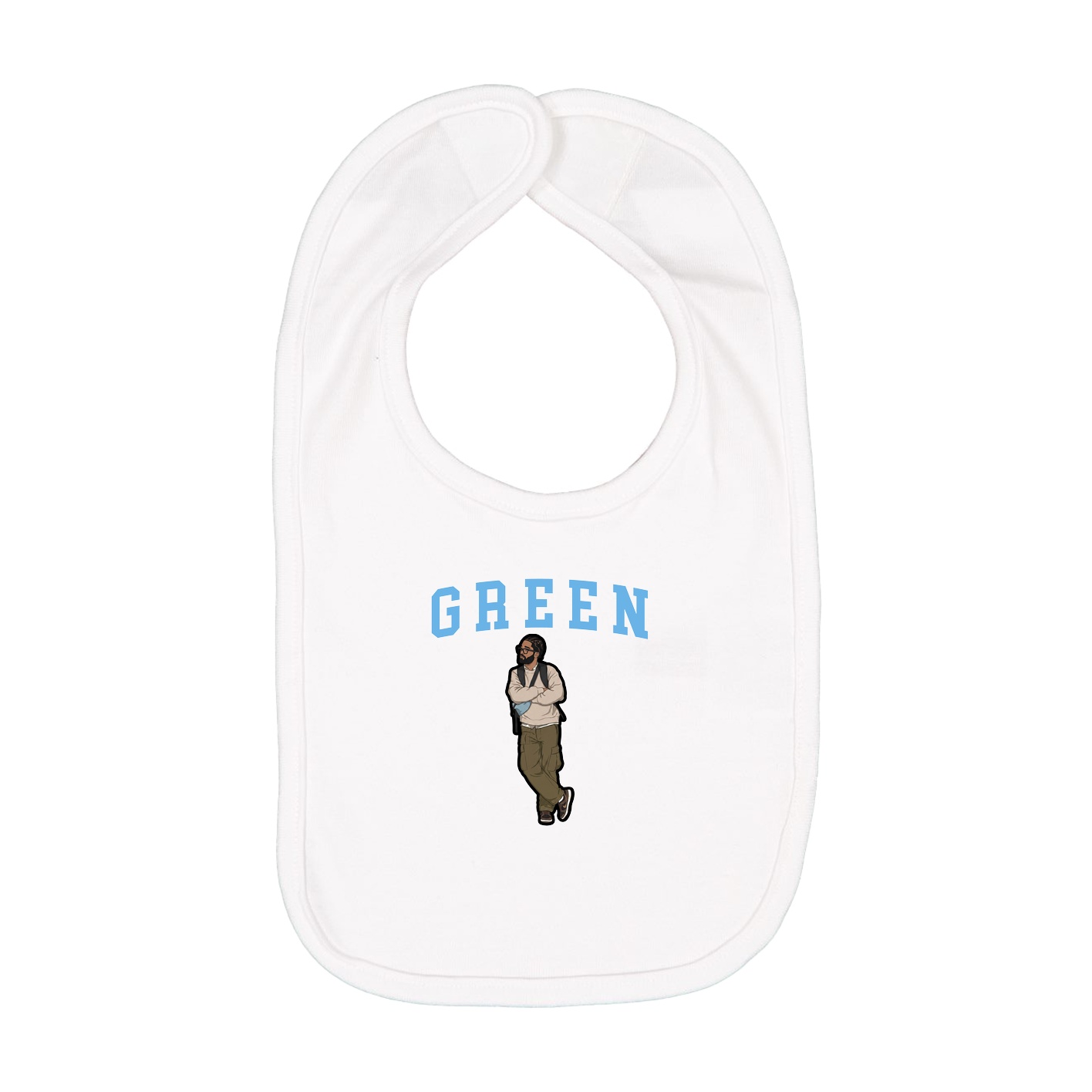 Infant Bib — Shirsey in White