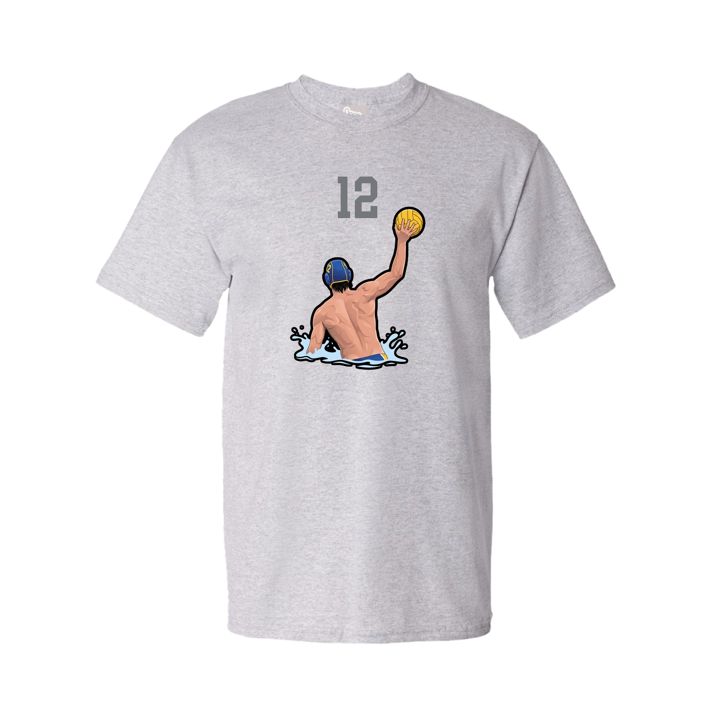 Youth Tee — Number Top in Grey