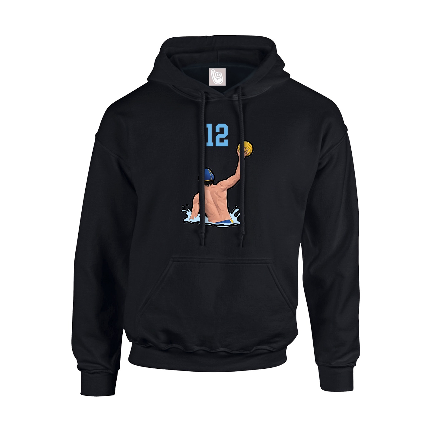 Hoodie — Number Top in Black