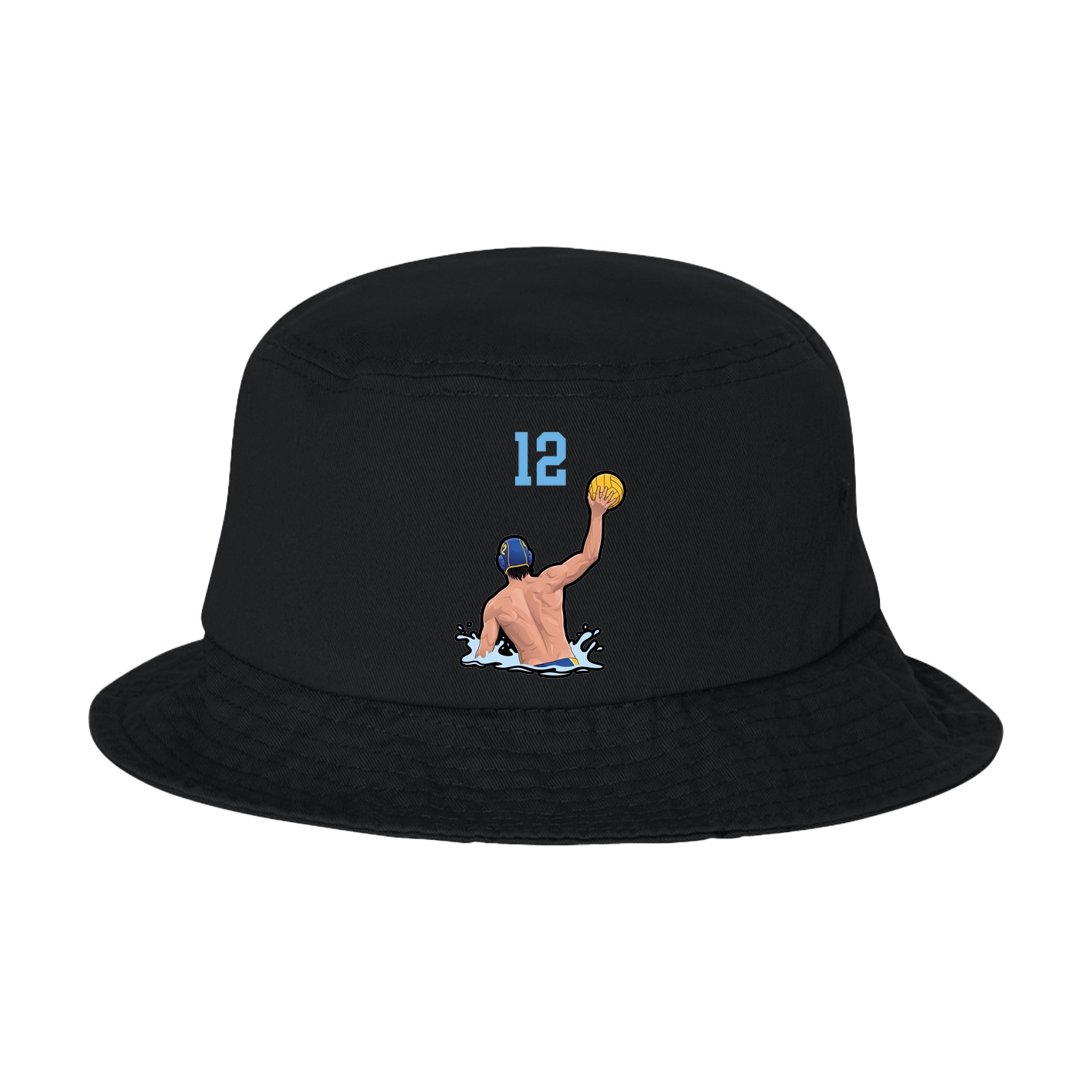 Bucket Cap — Number Top in Black