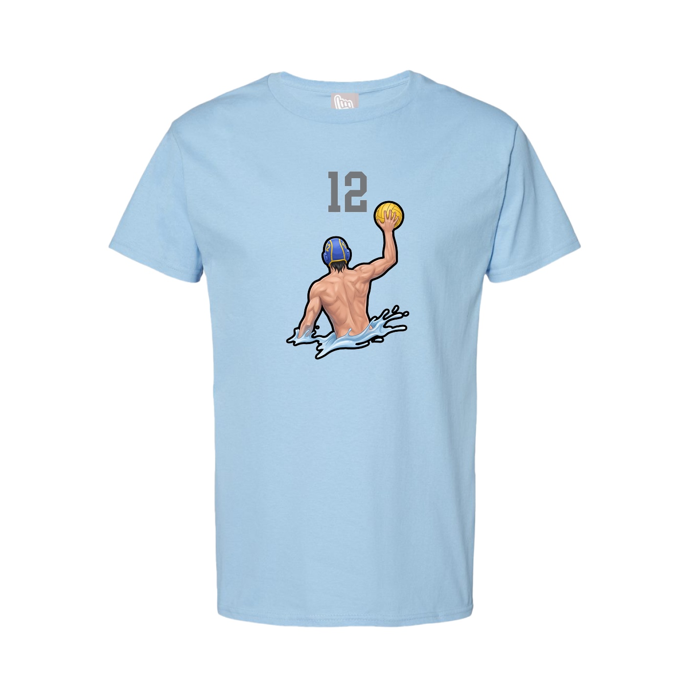 Tee — Number Top in Light Blue