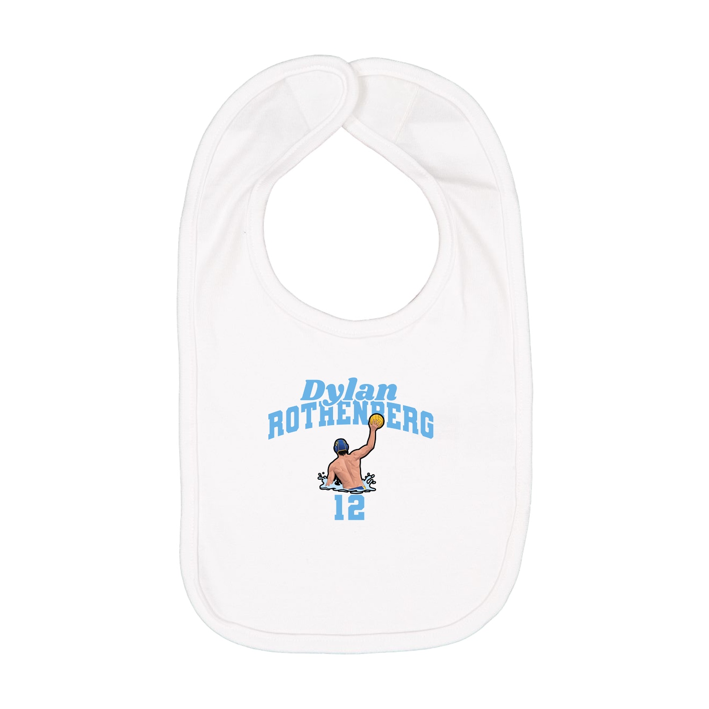 Infant Bib — Signature Arch in White