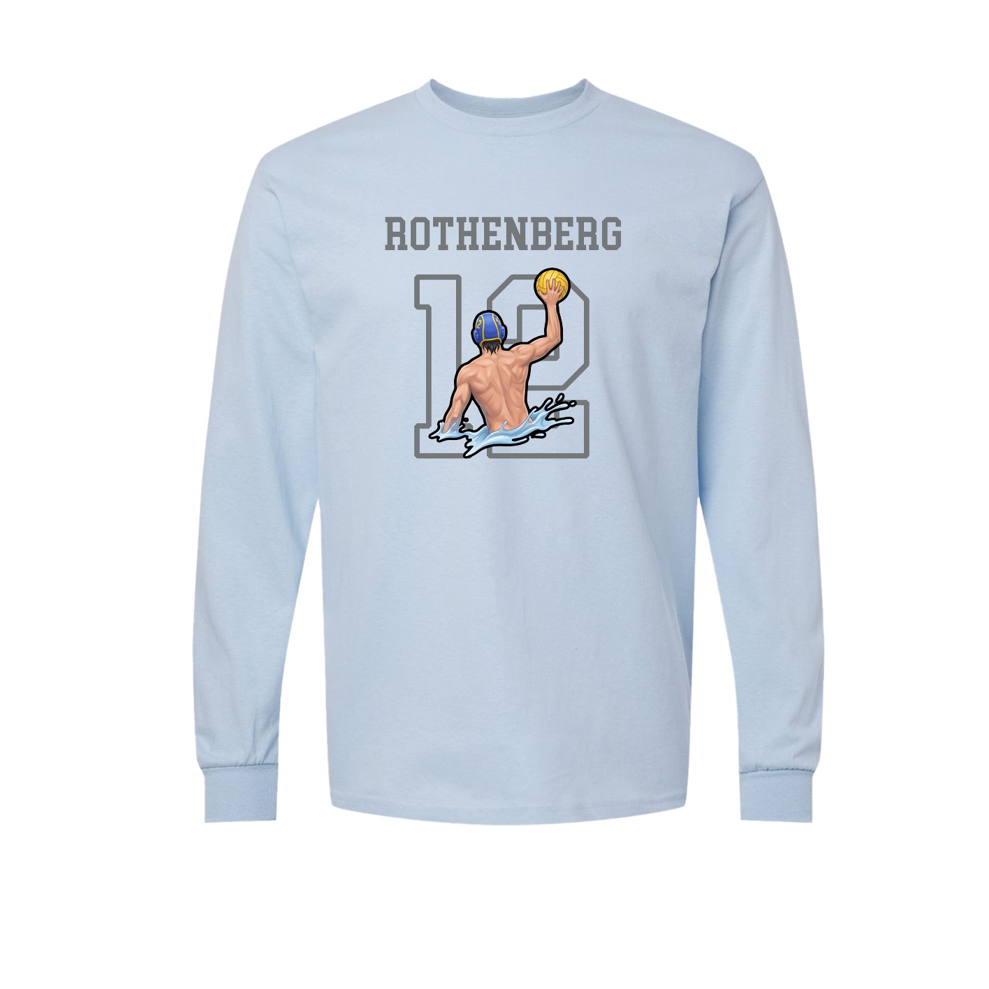 Long Sleeve Tee — Shirsey in Light Blue