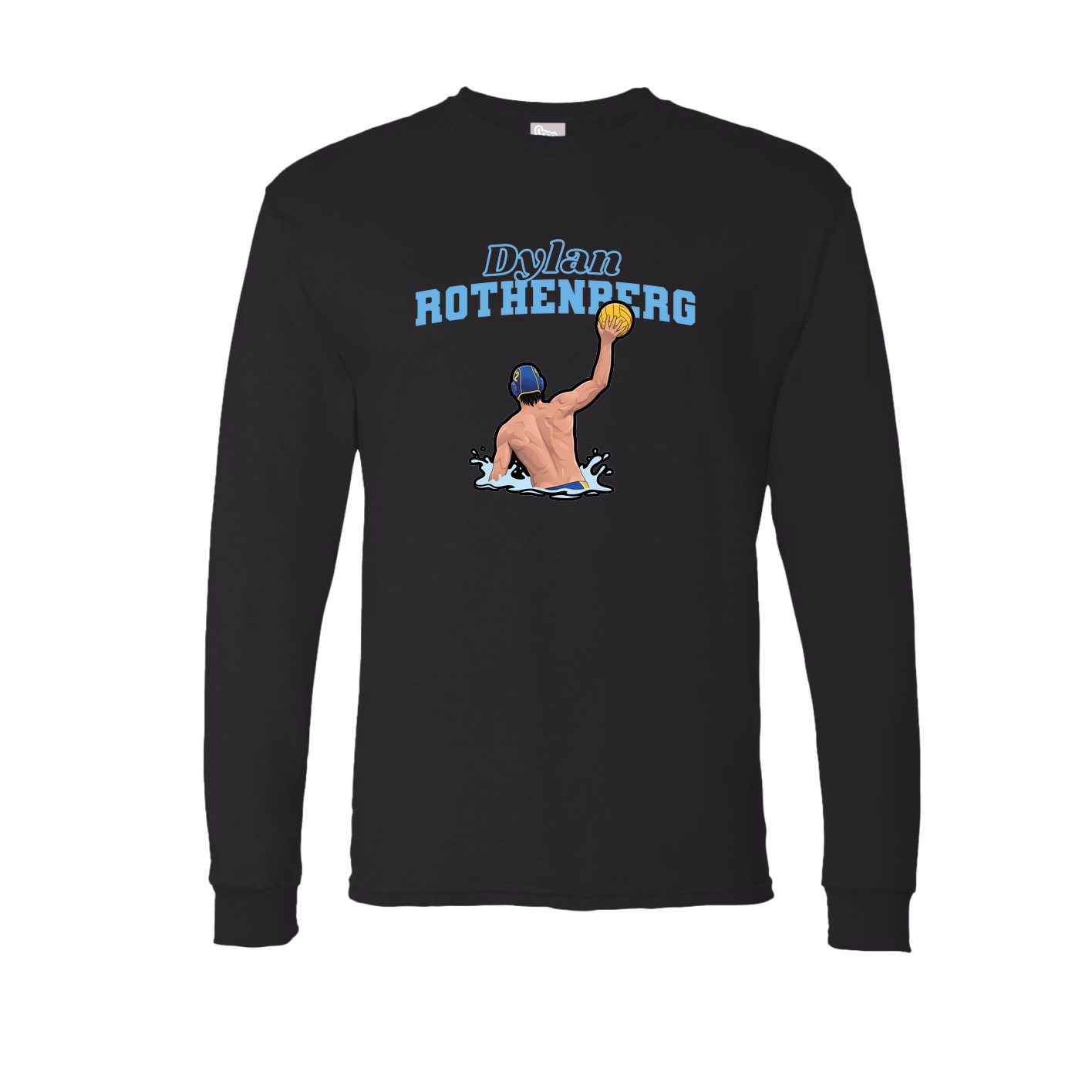 Long Sleeve Tee — Name Arch in Black