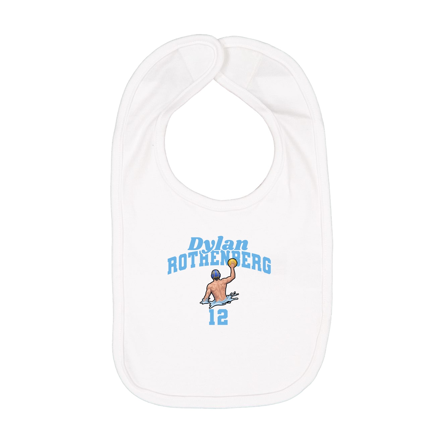 Infant Bib — Signature Arch in White