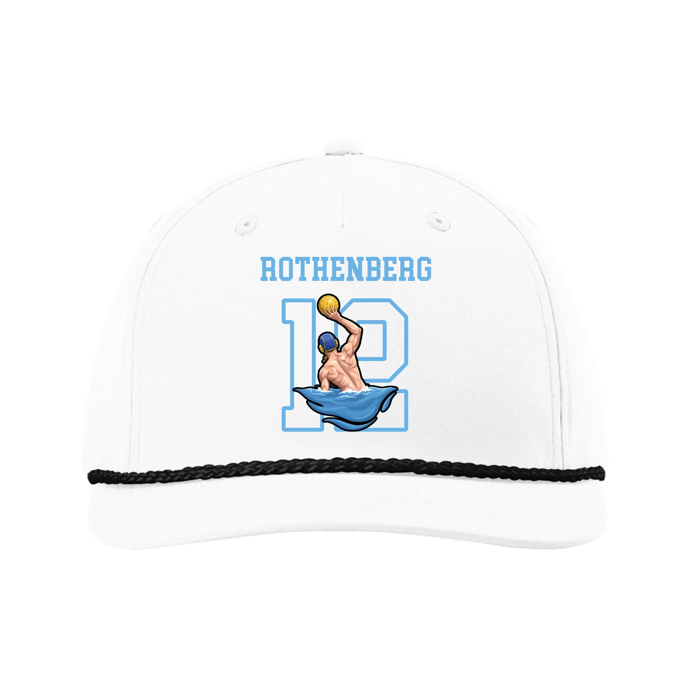 Five-Panel Classic Rope Cap — Shirsey in White